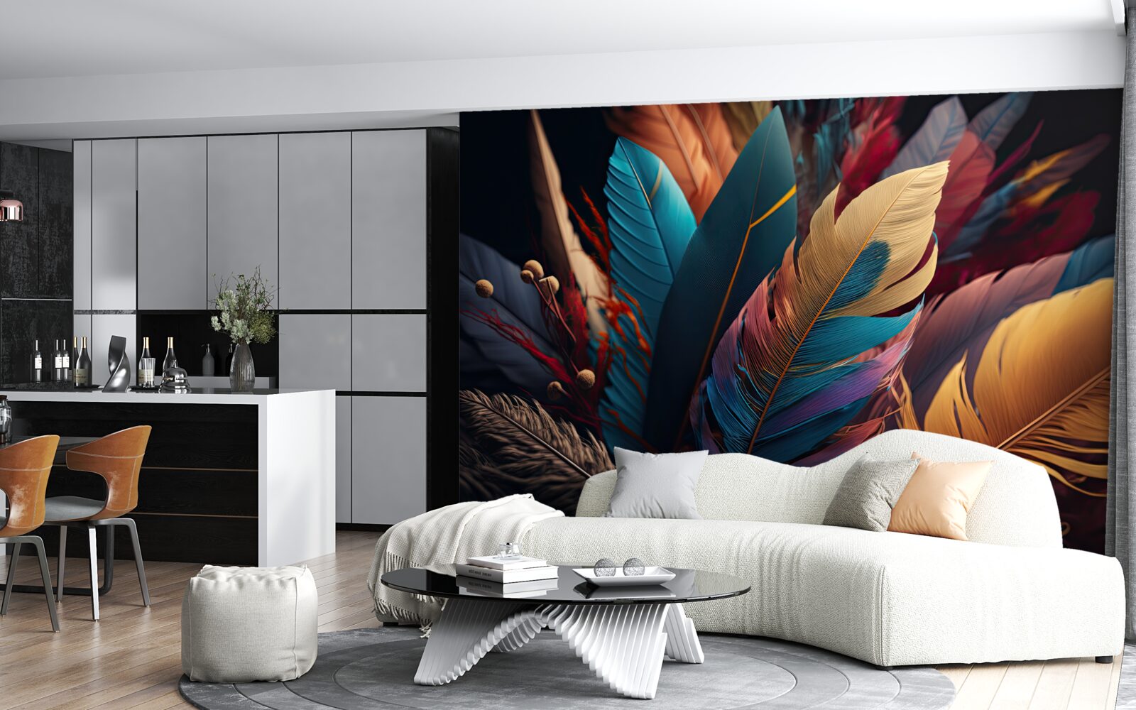 Fototapet plumaj abstract extravagant