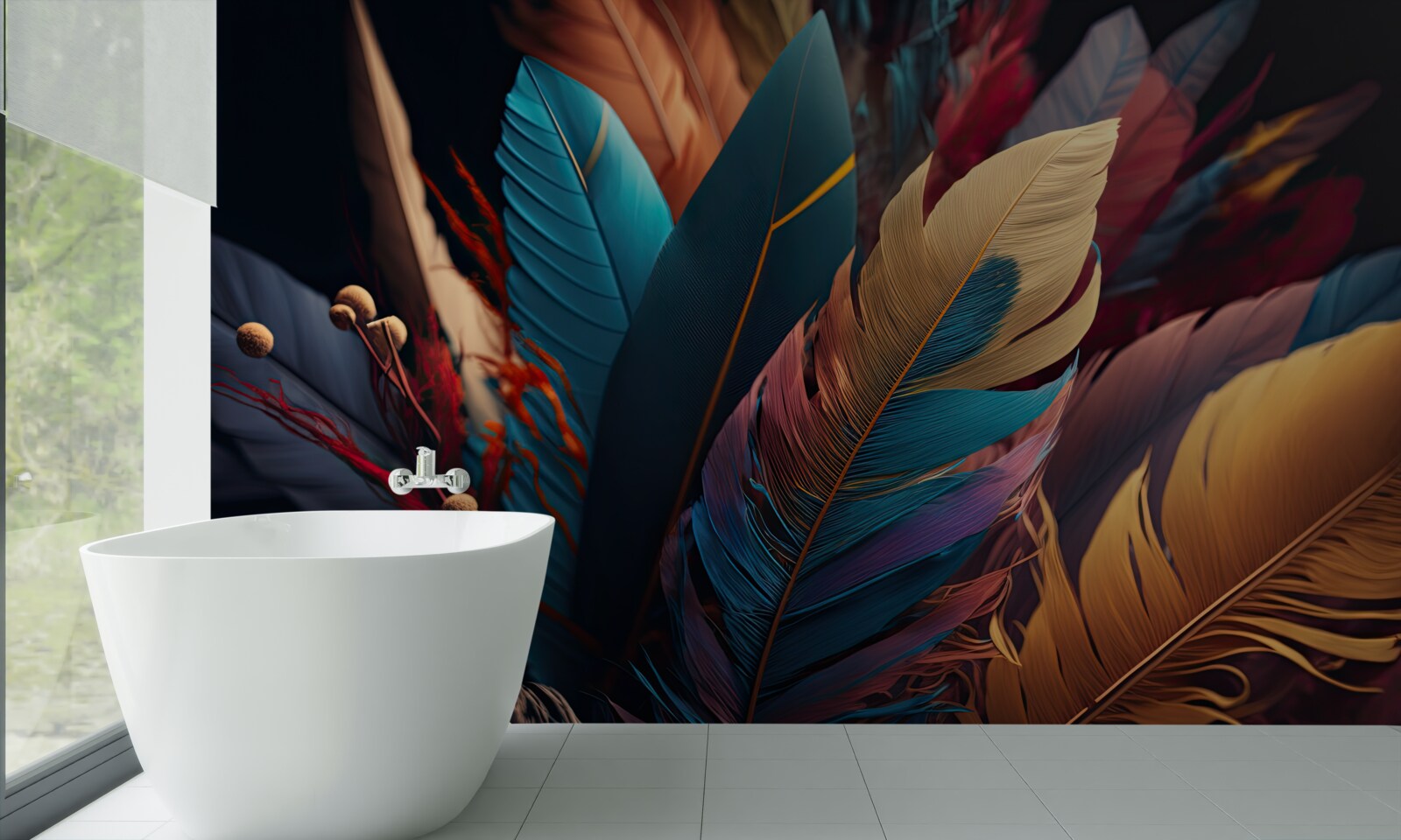 Fototapet plumaj abstract extravagant