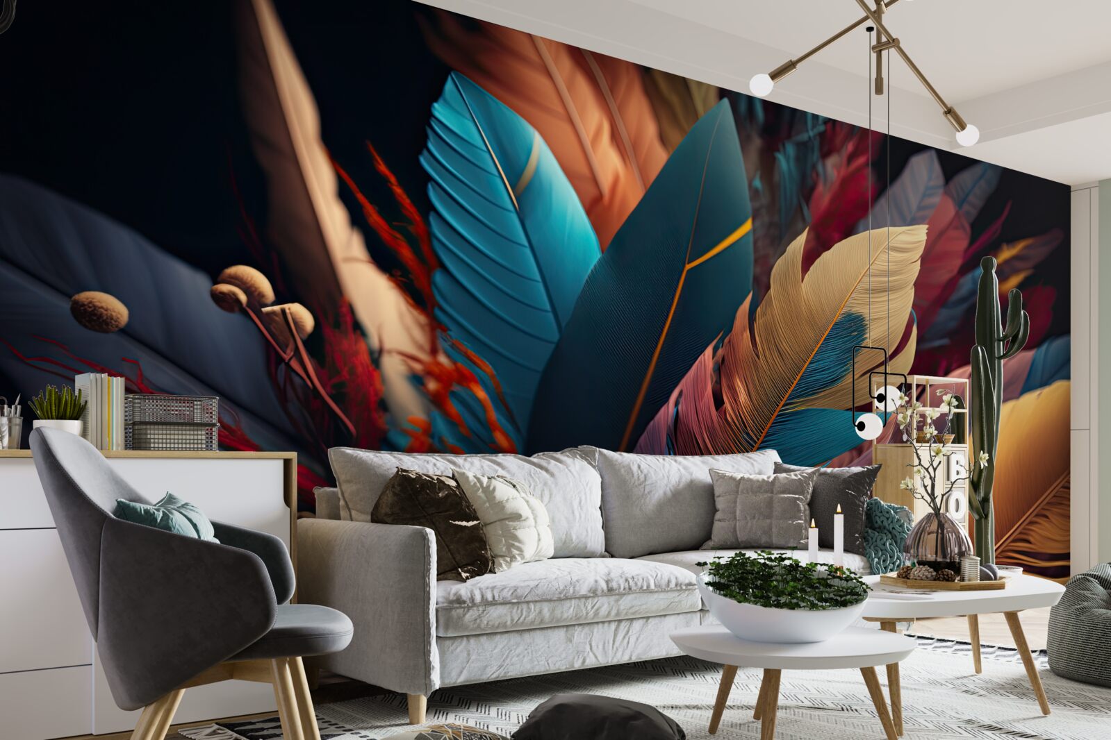 Fototapet plumaj abstract extravagant