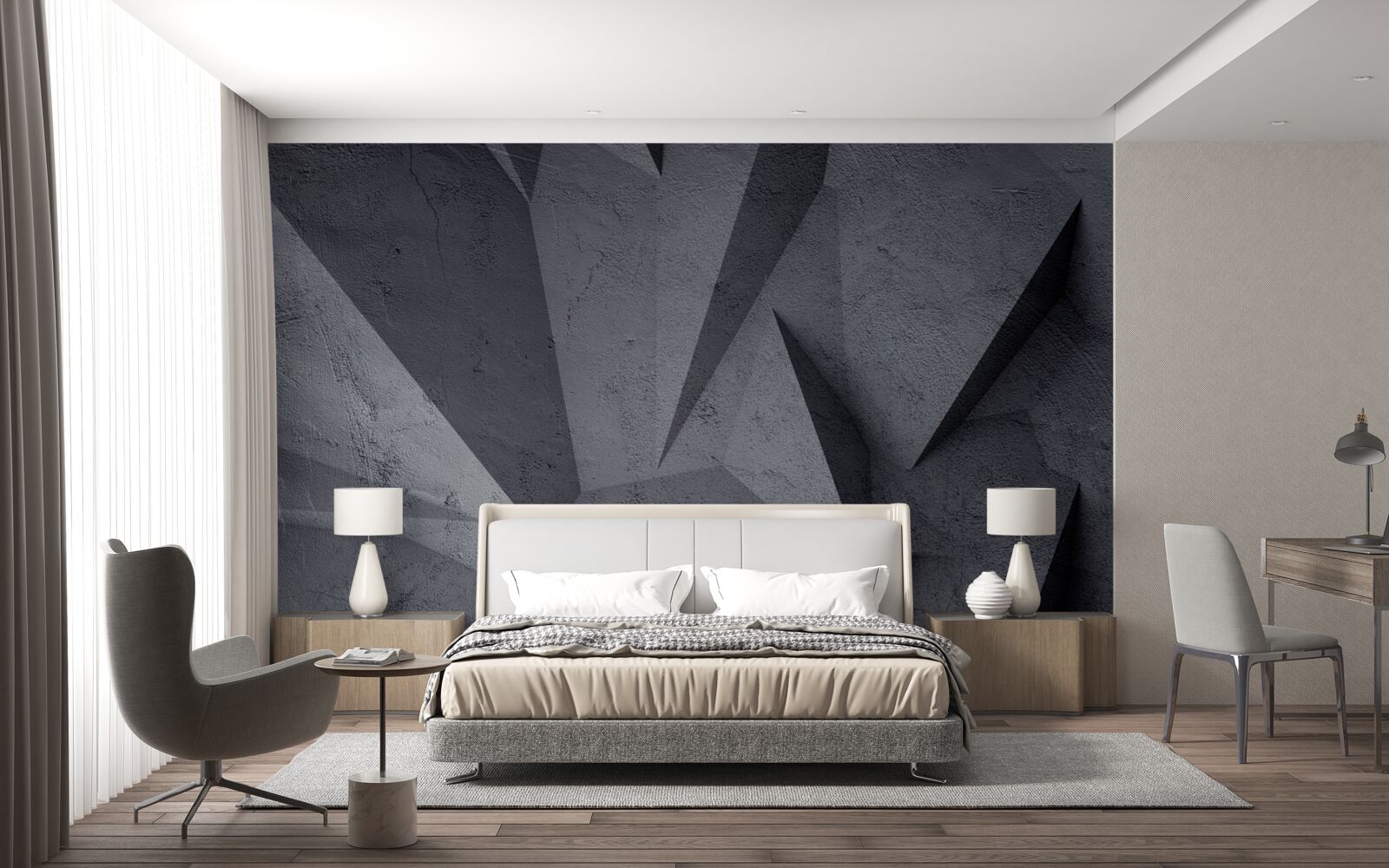 Fototapet sculpturi din piatră de beton