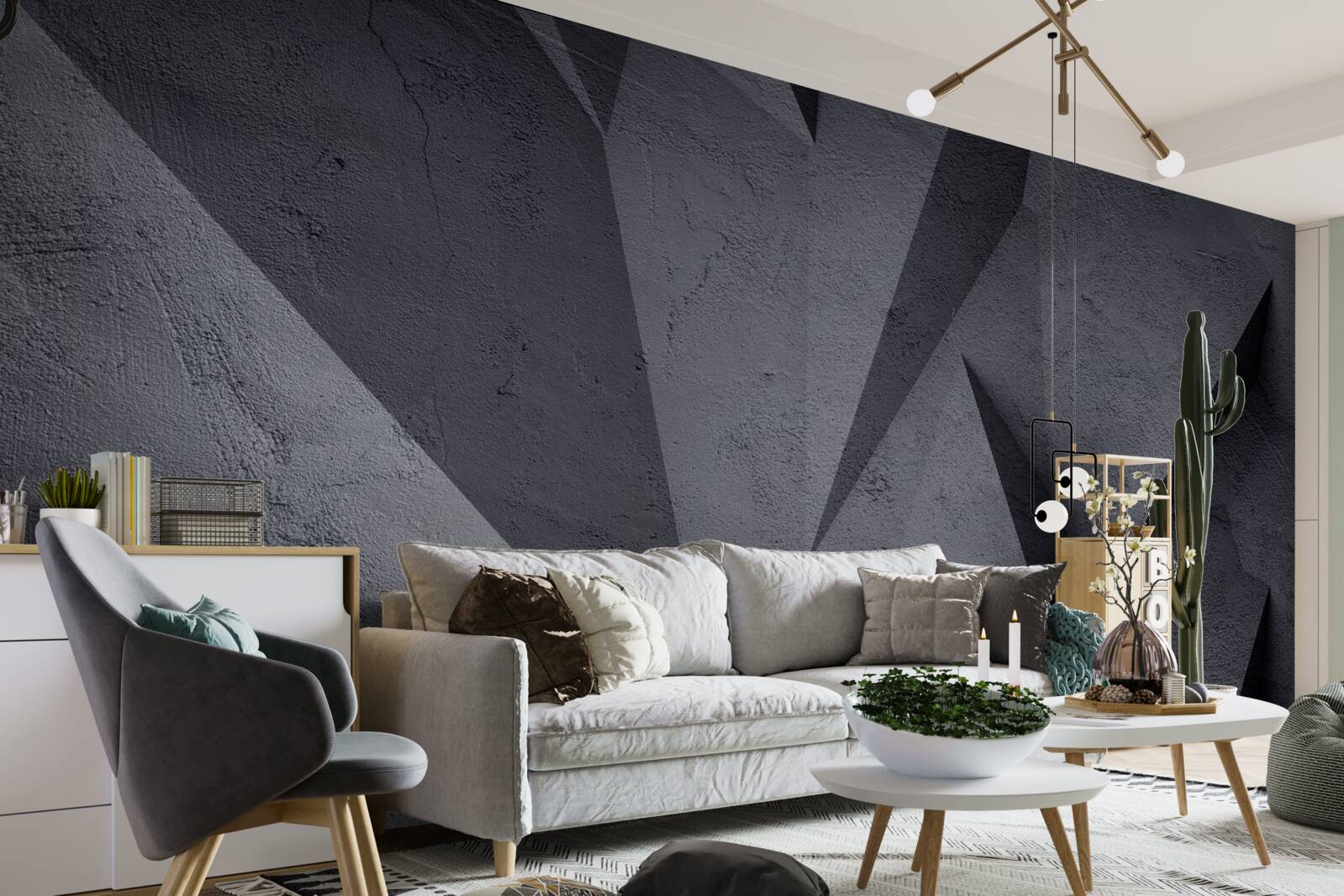 Fototapet sculpturi din piatră de beton