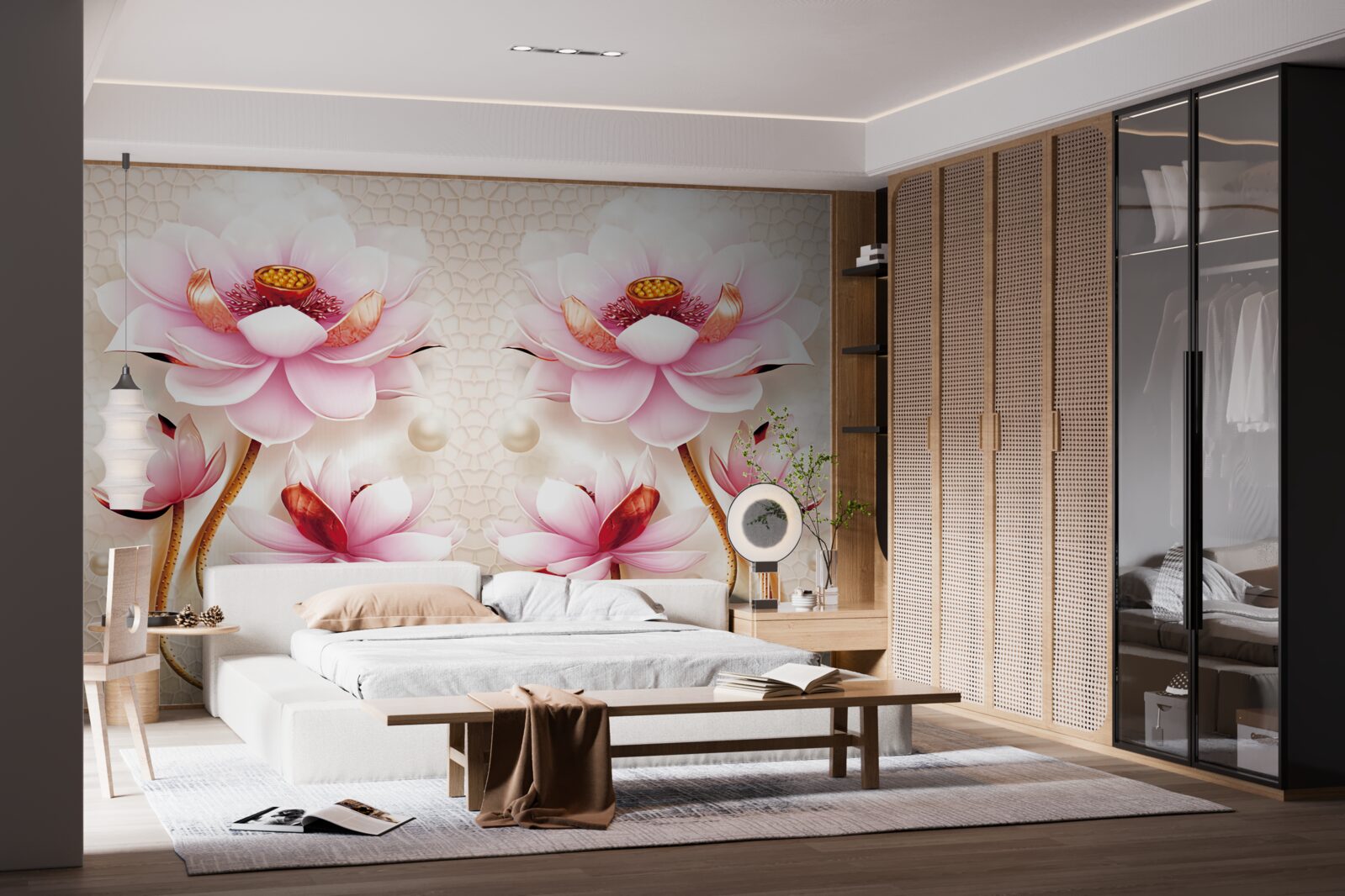 Fototapet locuitori ai mării și plante rare