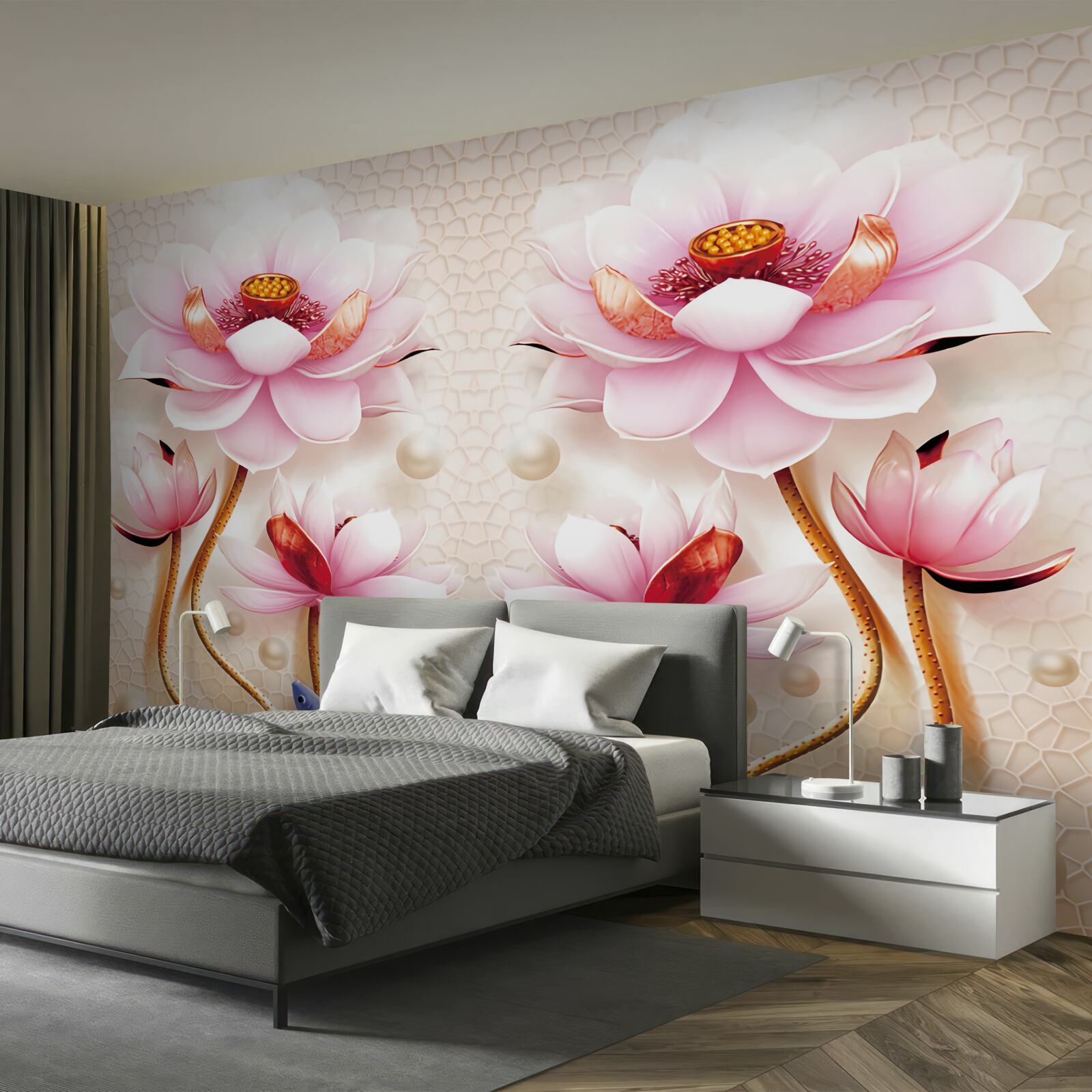 Fototapet locuitori ai mării și plante rare