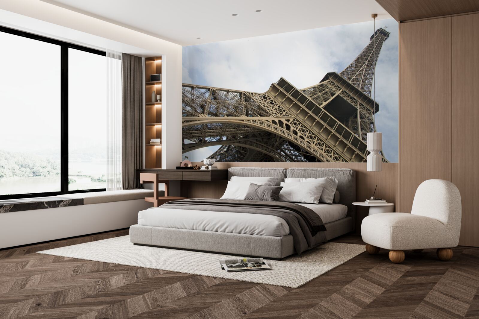 Fototapet uitându-mă la turnul Eiffel