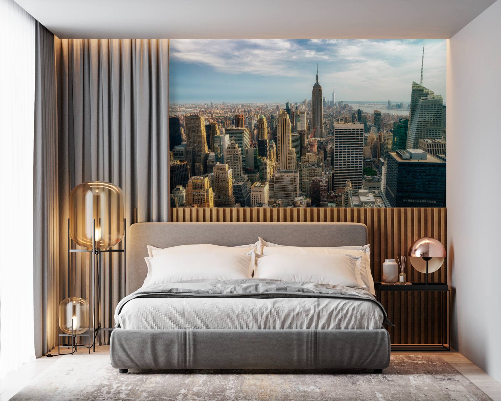 Fototapet construcția empire state este în plină desfășurare