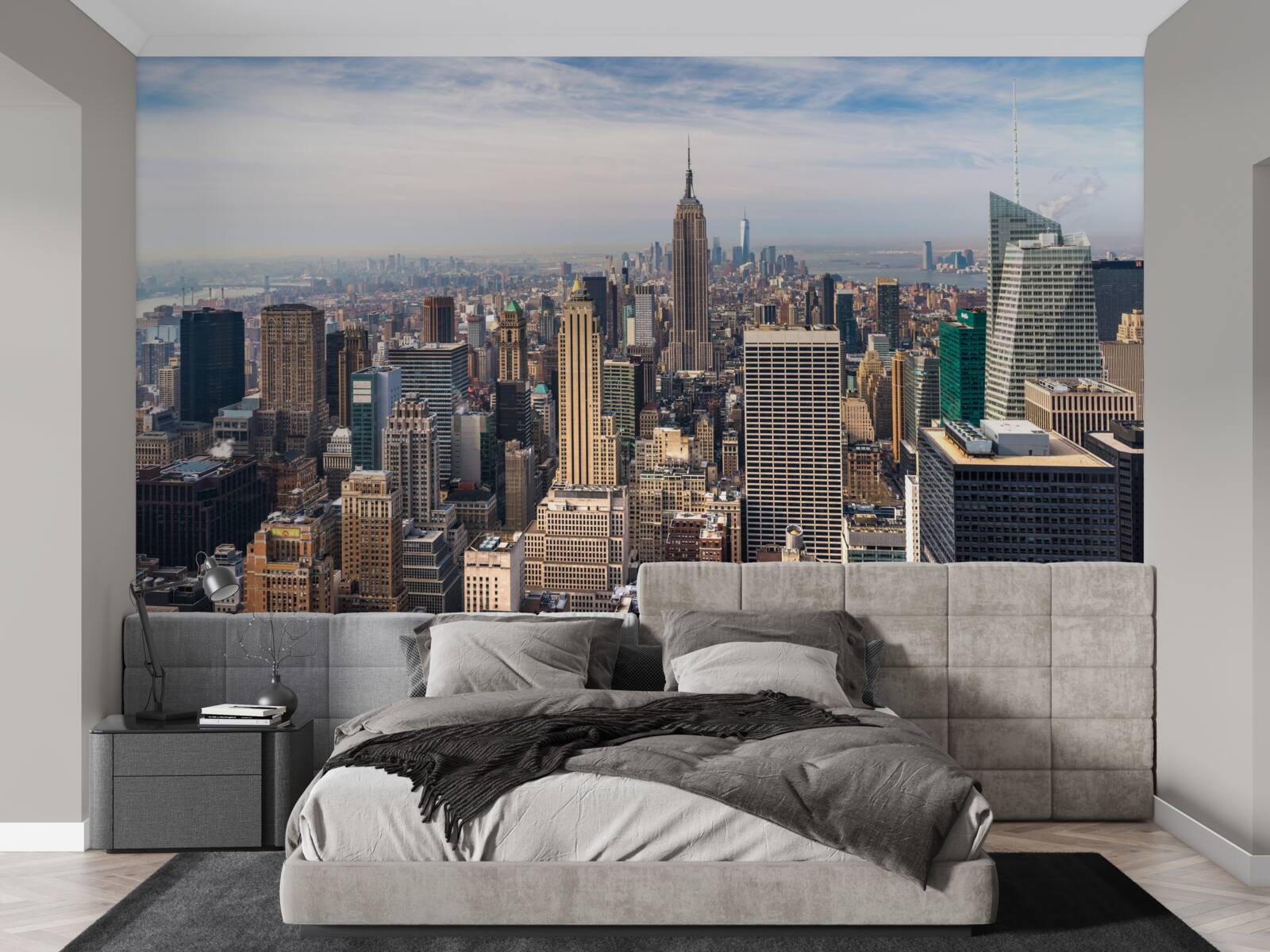 Fototapet vedere de ansamblu a manhattanului