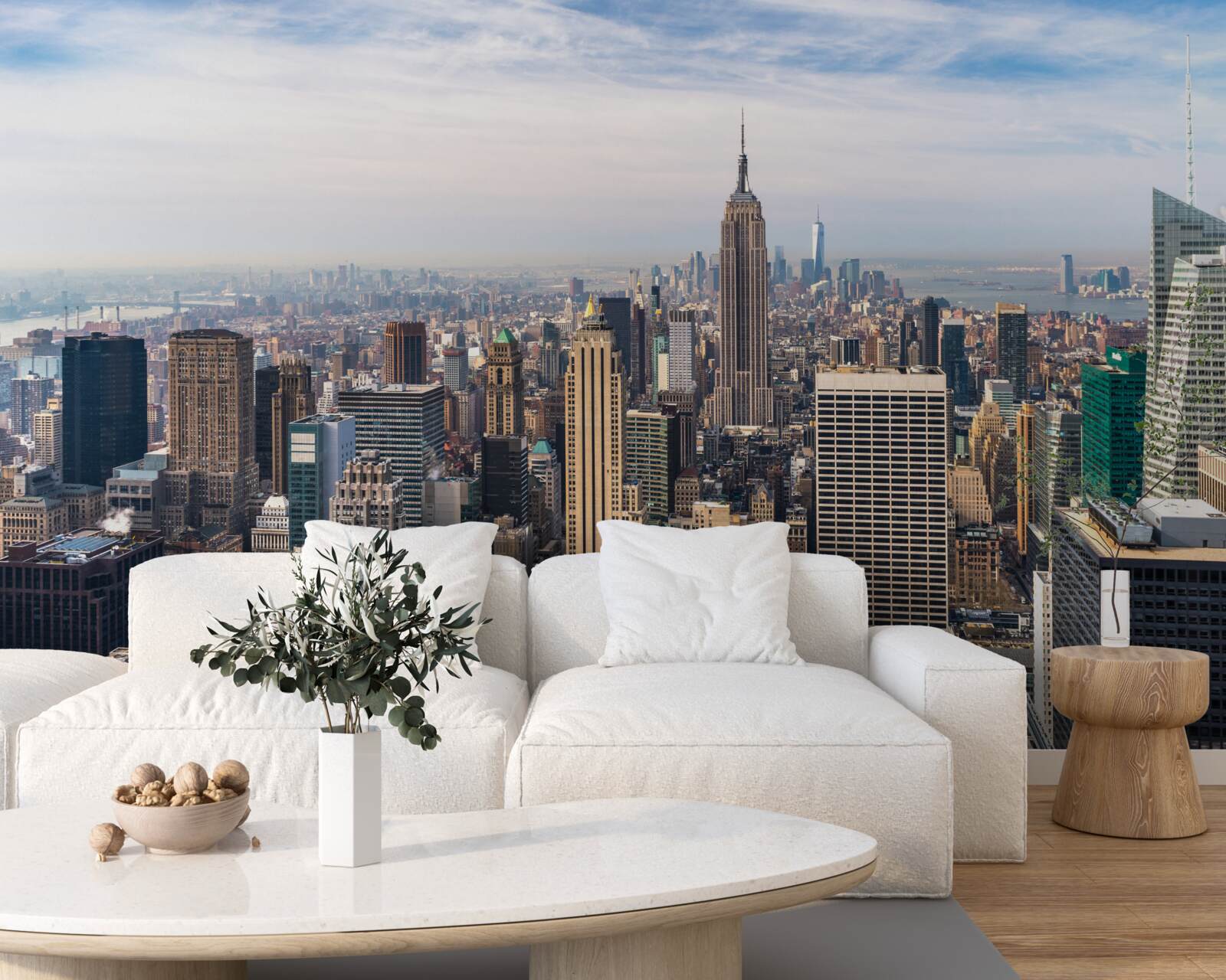 Fototapet vedere de ansamblu a manhattanului