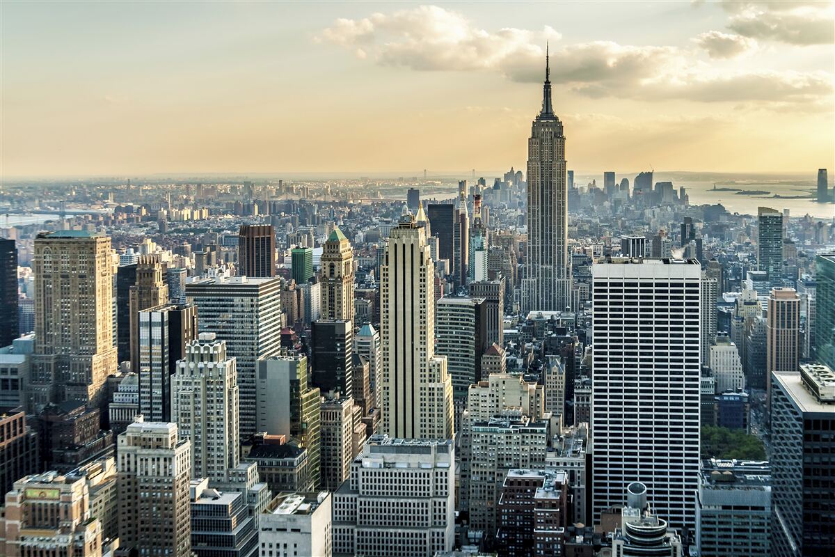 Fototapet vedere de 360 de grade a orașului new york