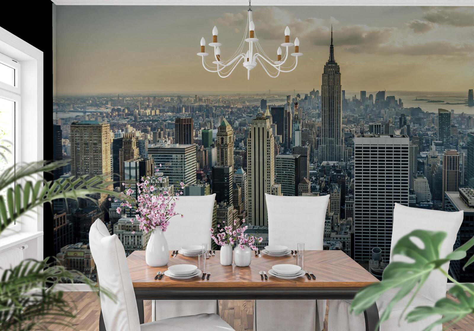 Fototapet vedere de 360 de grade a orașului new york