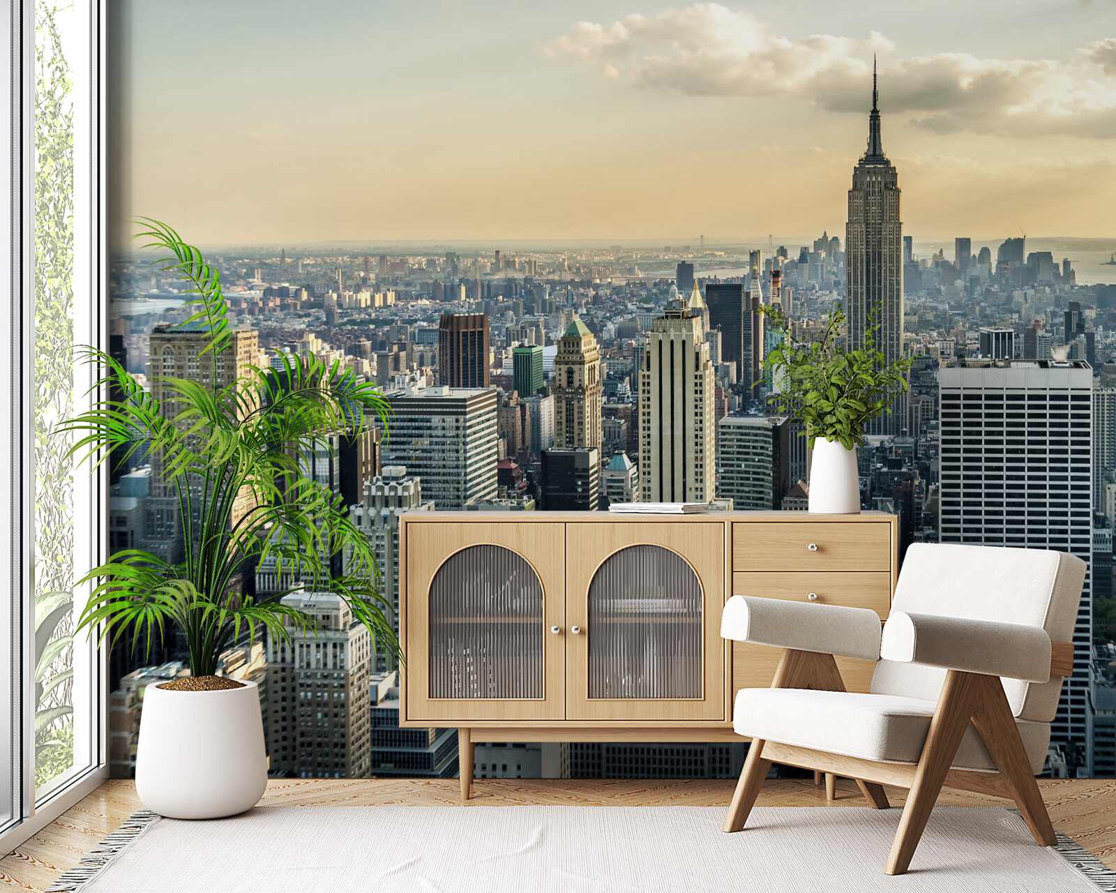 Fototapet vedere de 360 de grade a orașului new york