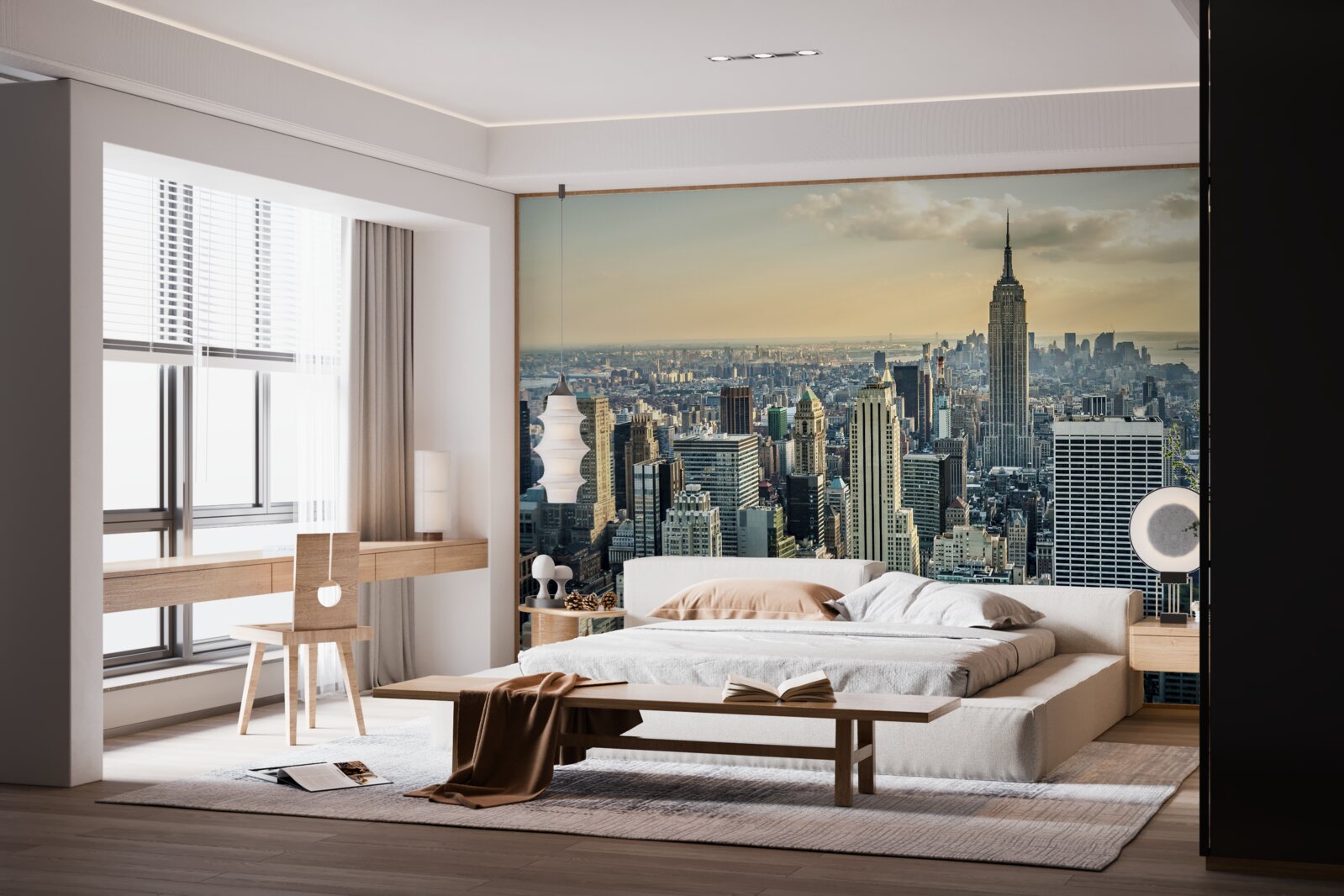 Fototapet vedere de 360 de grade a orașului new york