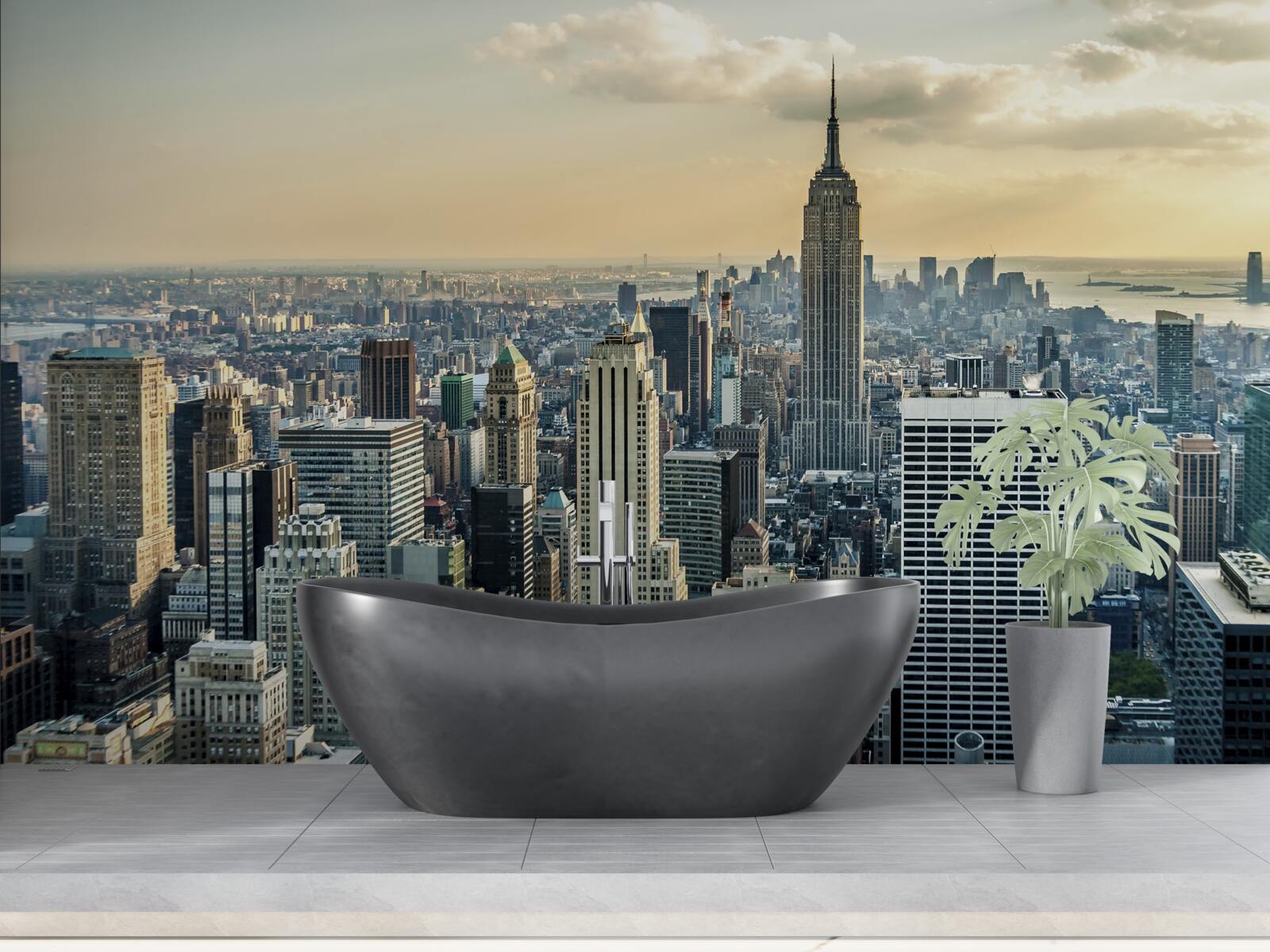 Fototapet vedere de 360 de grade a orașului new york