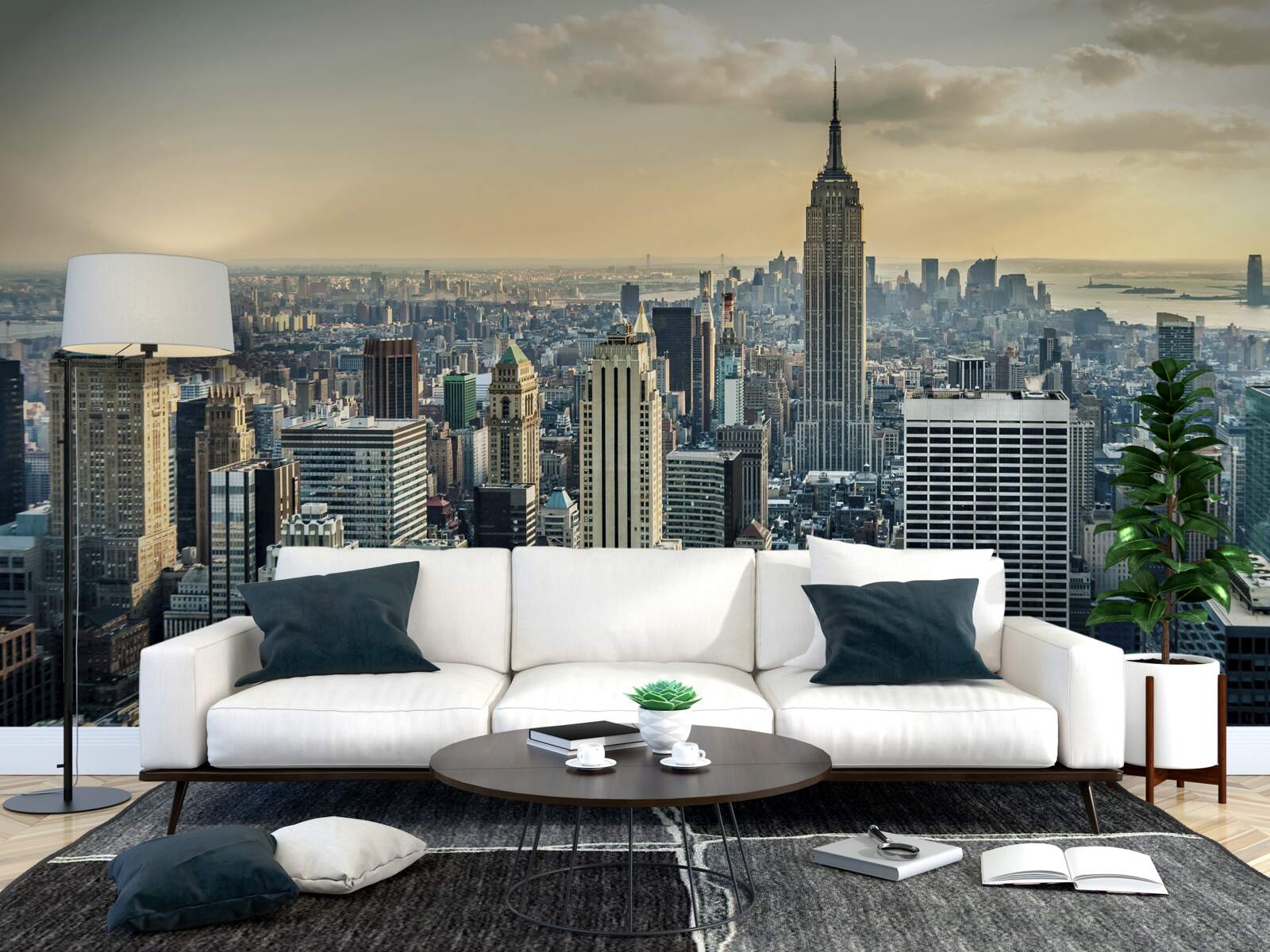 Fototapet vedere de 360 de grade a orașului new york