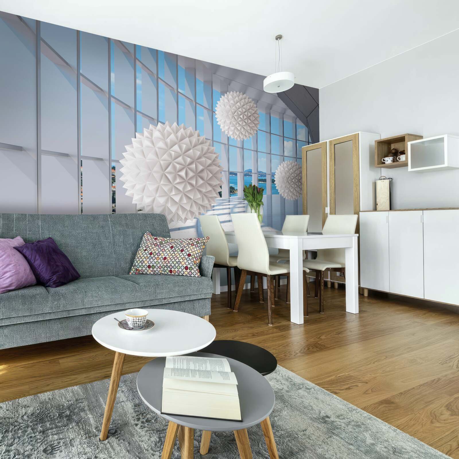 Fototapet bile de ac în pasajul vizual