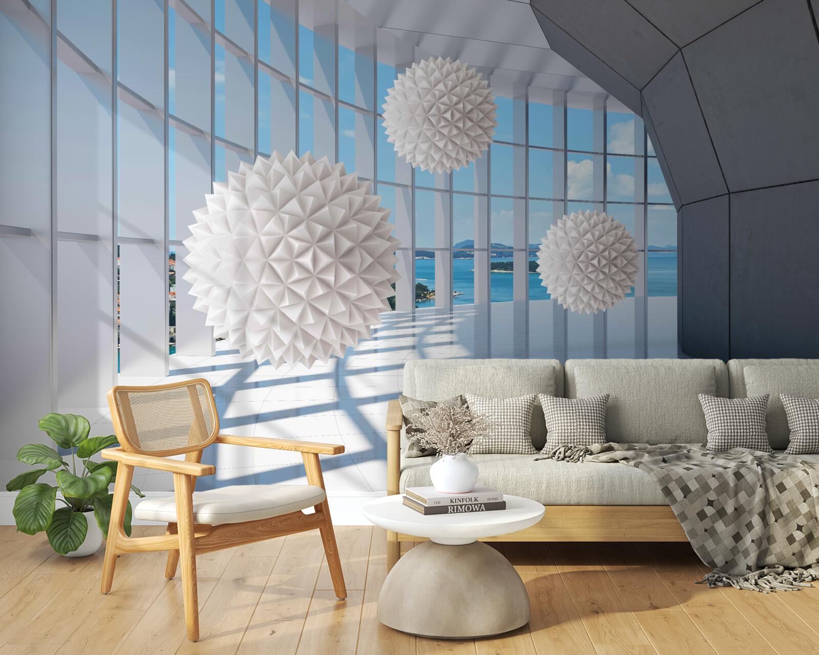 Fototapet bile de ac în pasajul vizual