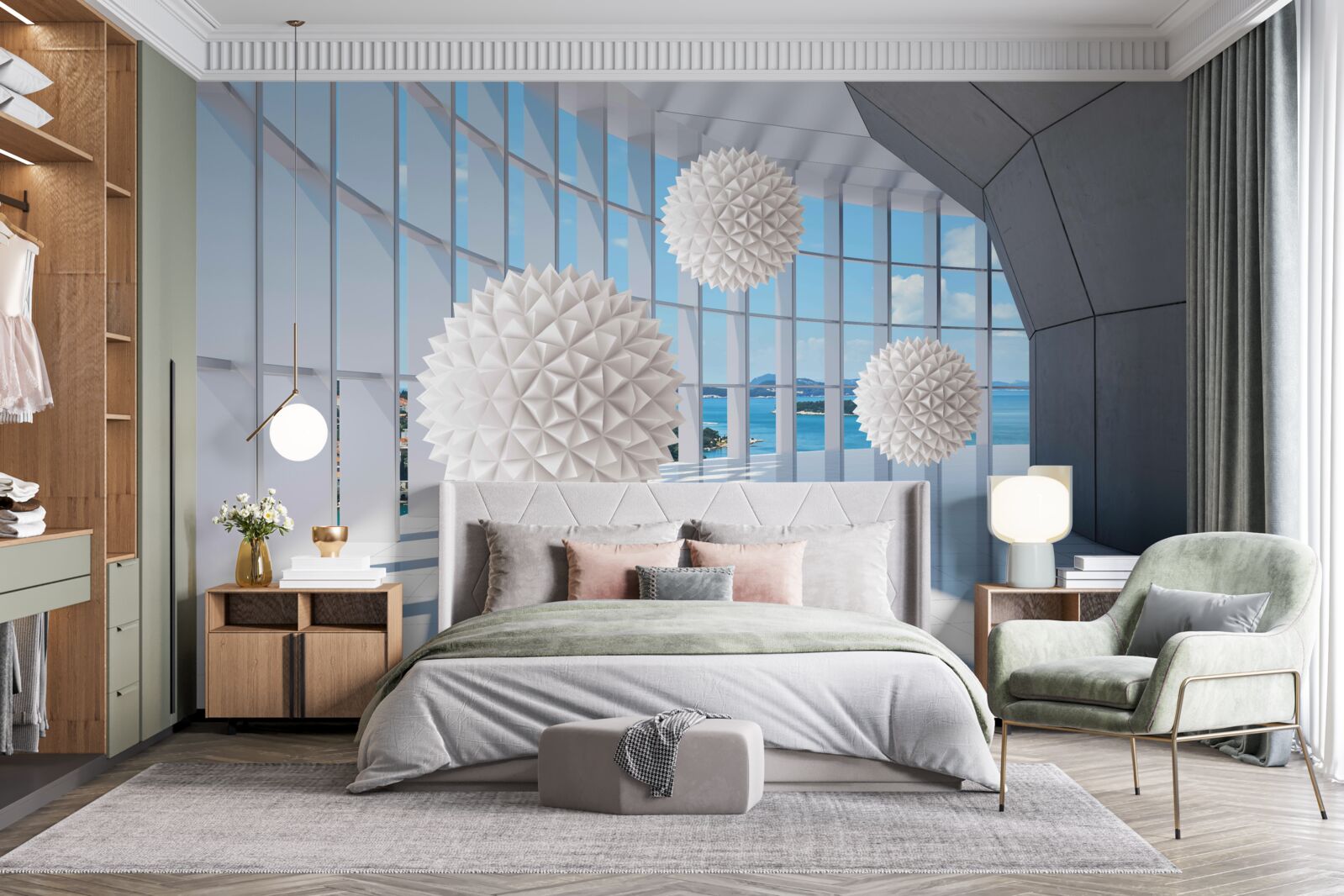 Fototapet bile de ac în pasajul vizual