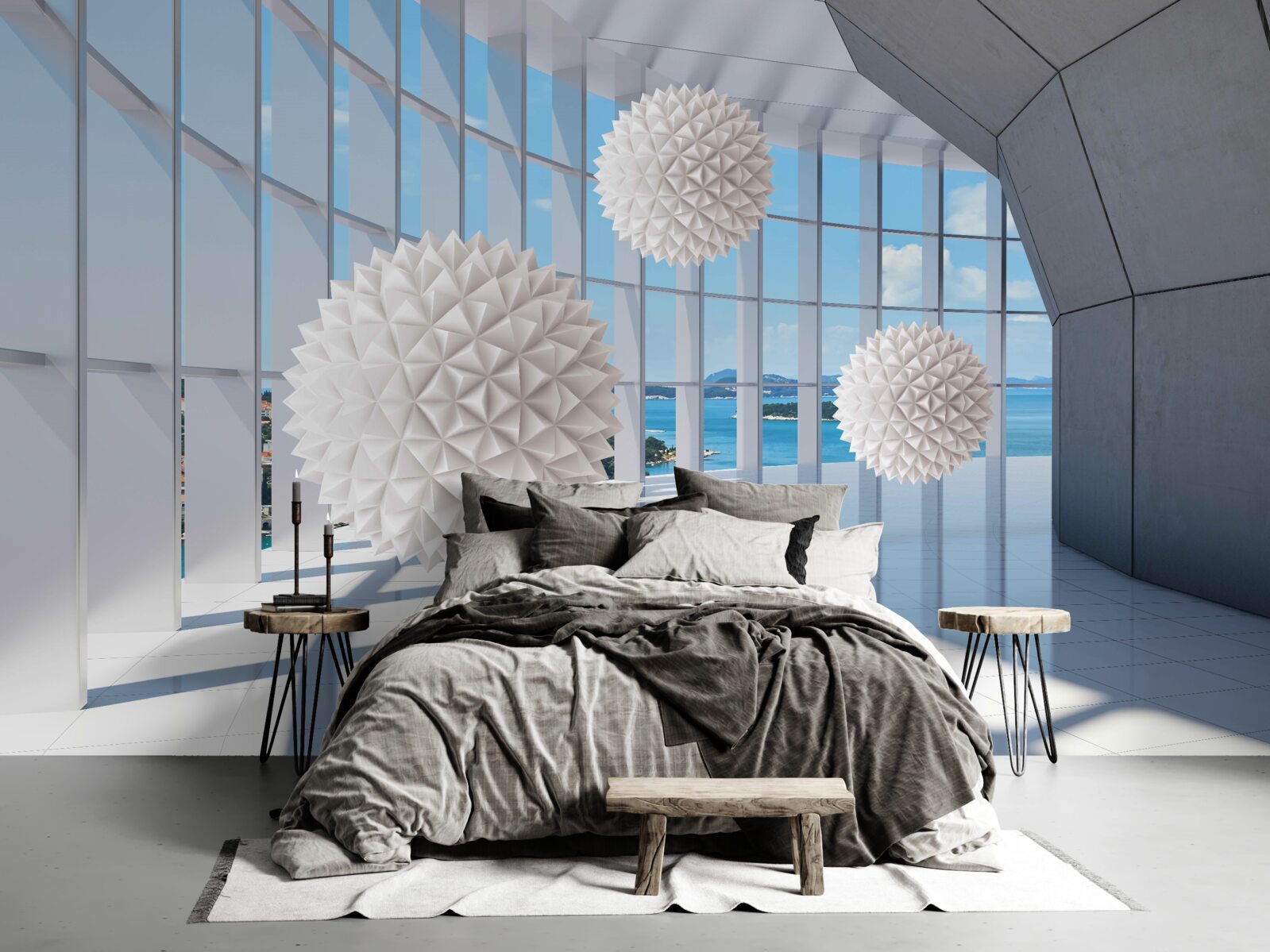 Fototapet bile de ac în pasajul vizual