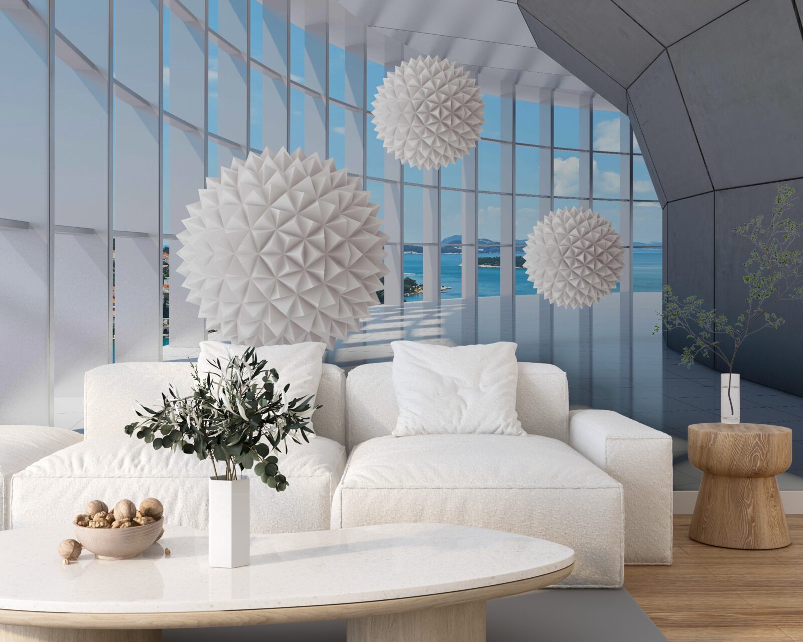 Fototapet bile de ac în pasajul vizual