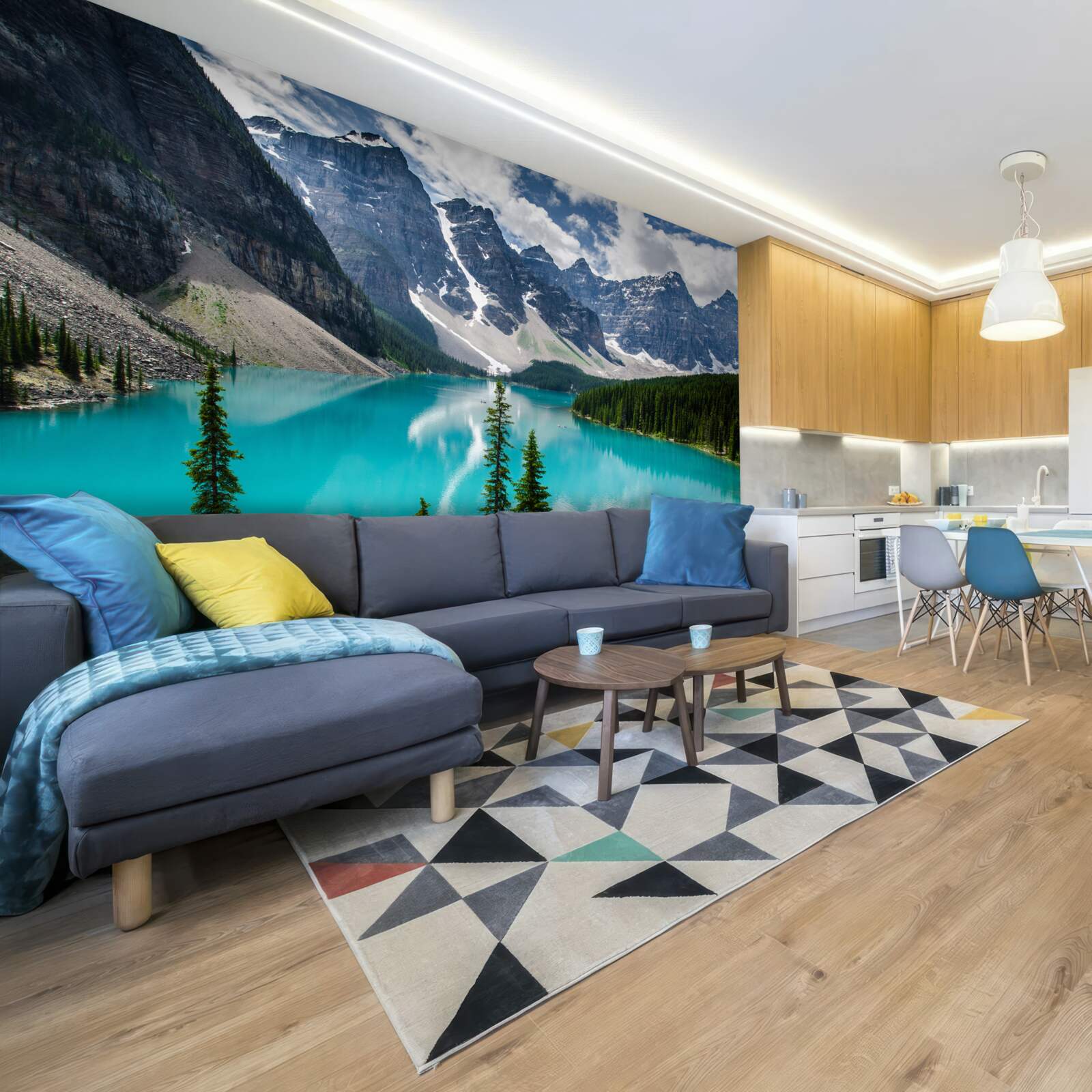 Fototapet albastrul pârâurilor de munte