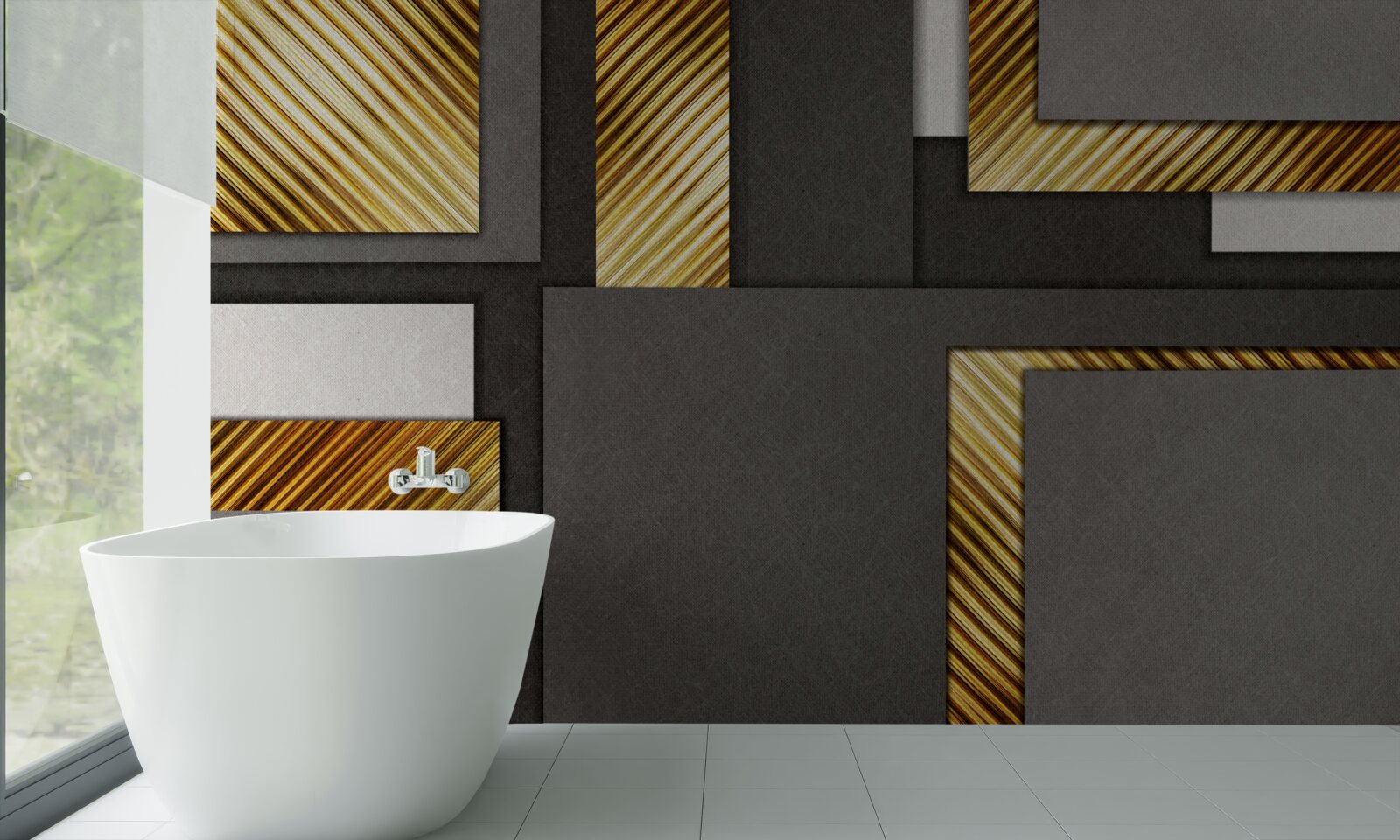 Fototapet distribuție proporțională ideală între dreptunghiuri