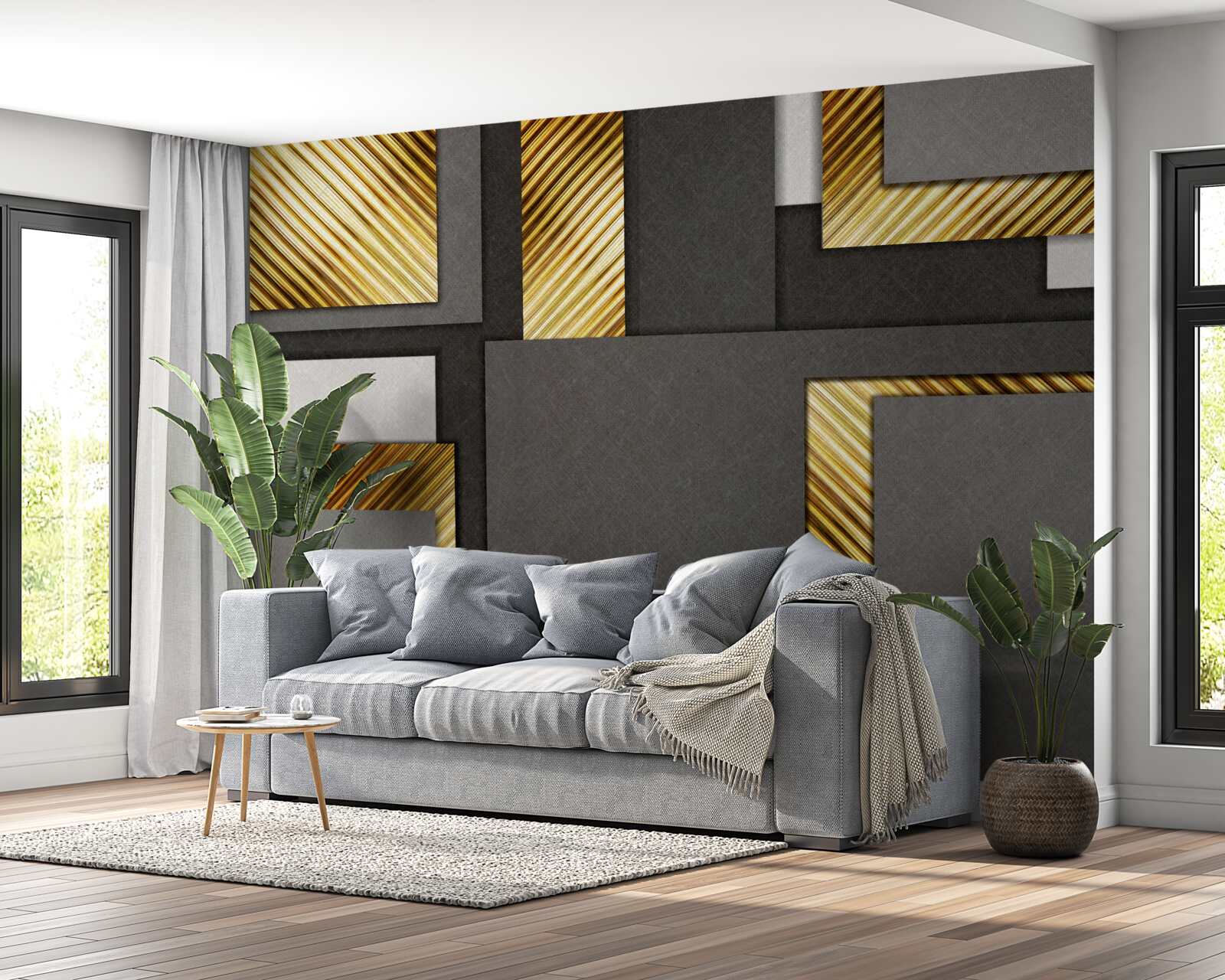 Fototapet distribuție proporțională ideală între dreptunghiuri