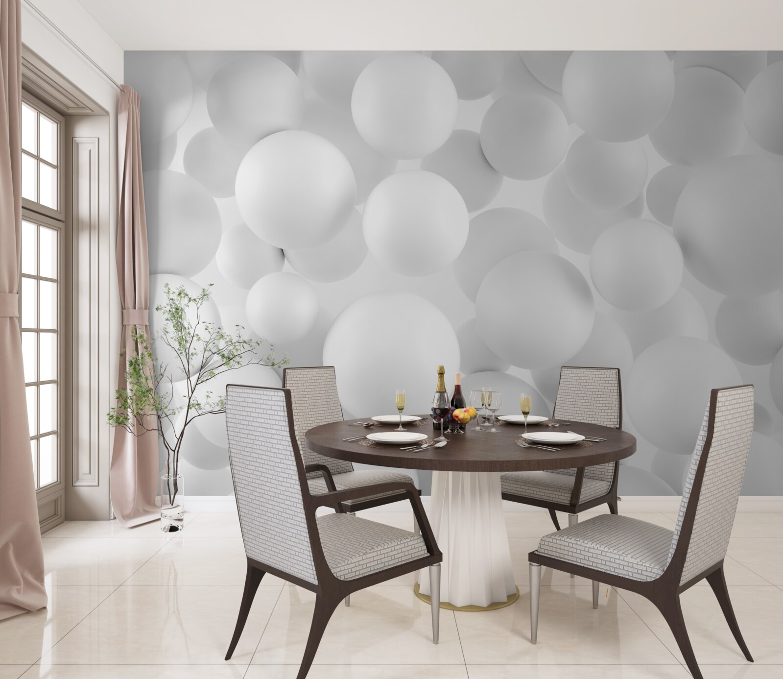 Fototapet bile albe mari