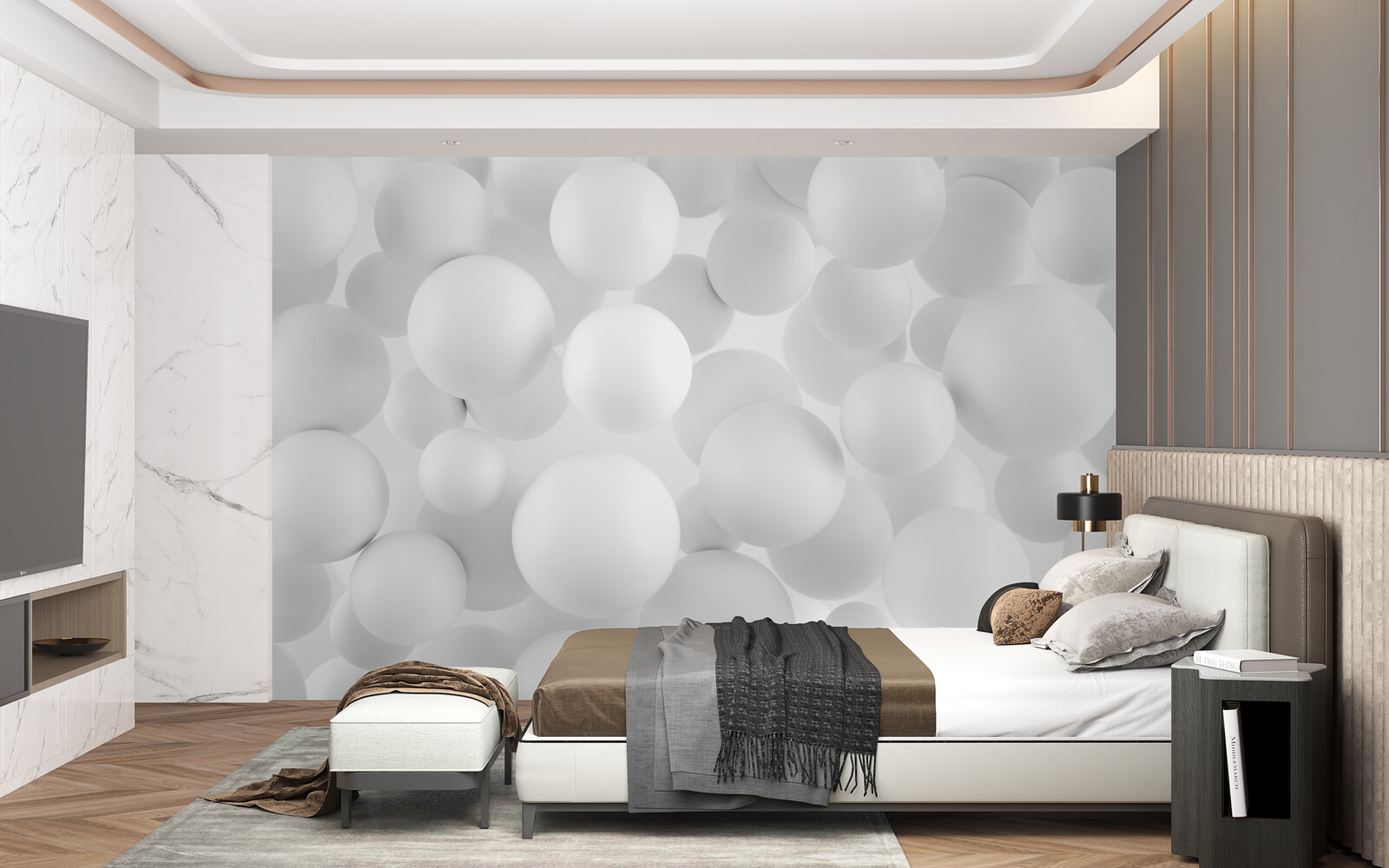 Fototapet bile albe mari