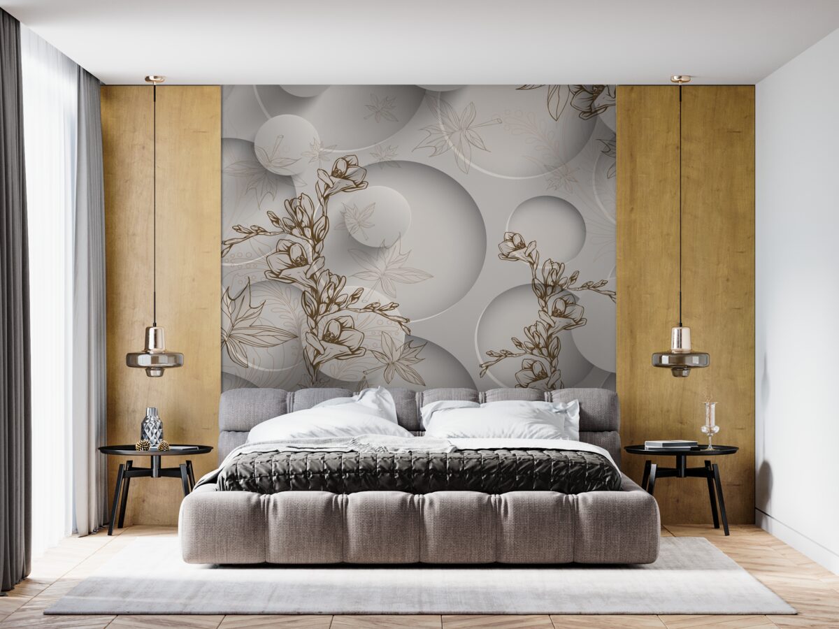 Fototapet magnoliile sunt albe și de formă rotundă