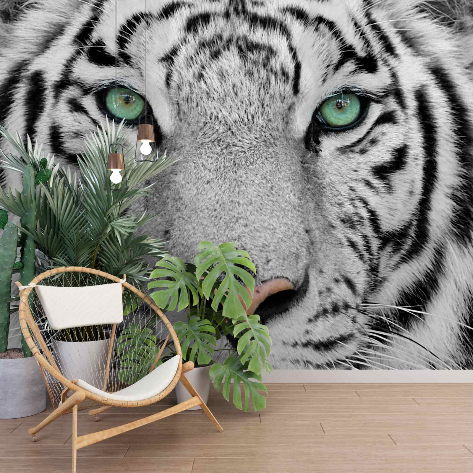 Fototapet magnificul tigru alb