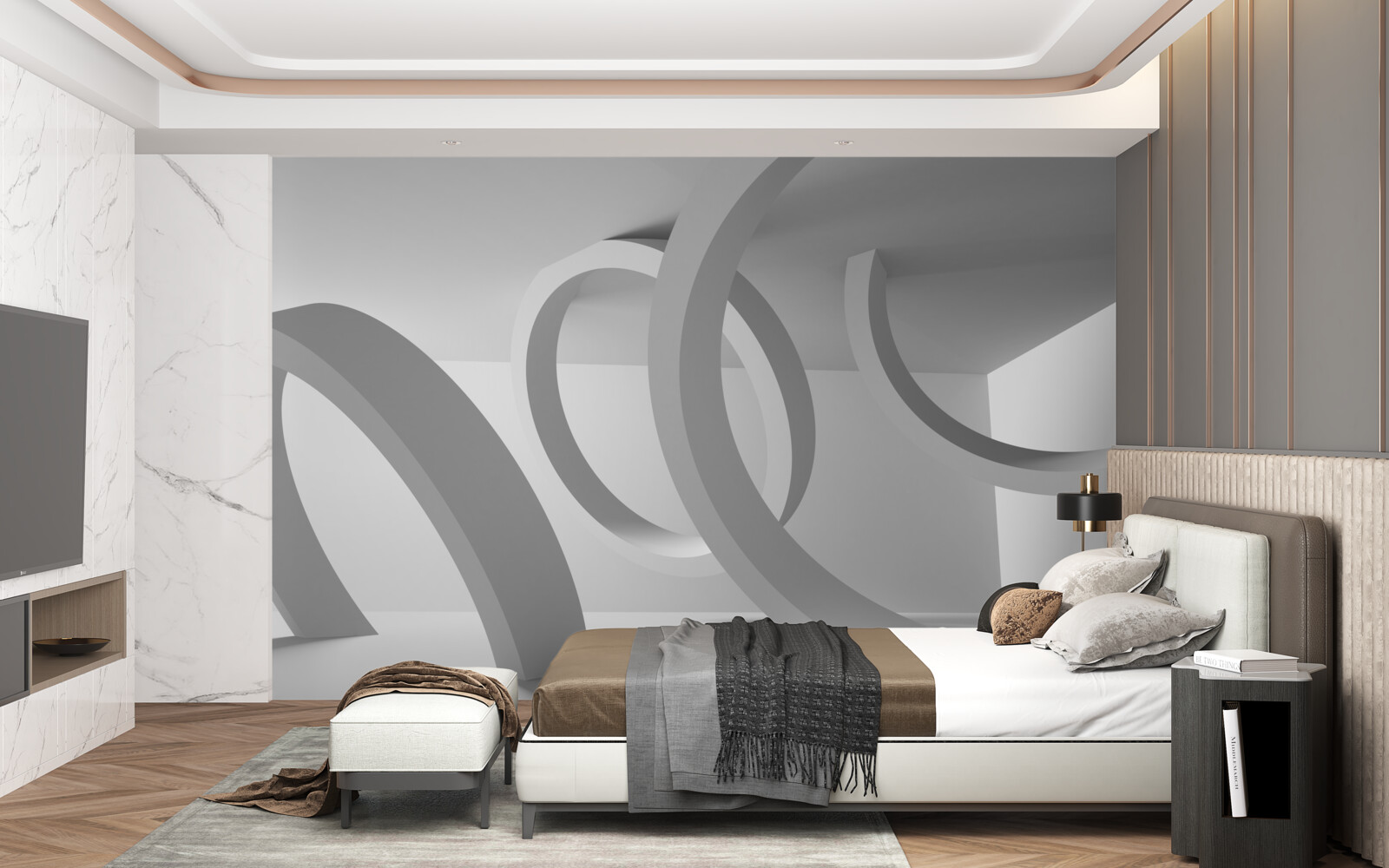 Fototapet Arce de rotunjime totală