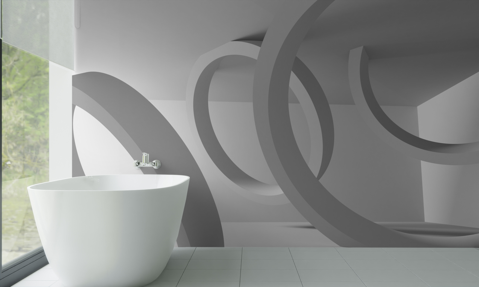 Fototapet Arce de rotunjime totală