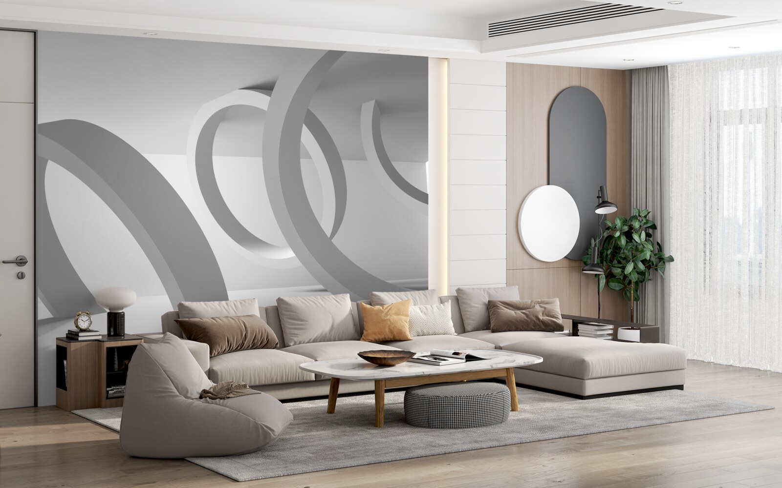 Fototapet Arce de rotunjime totală