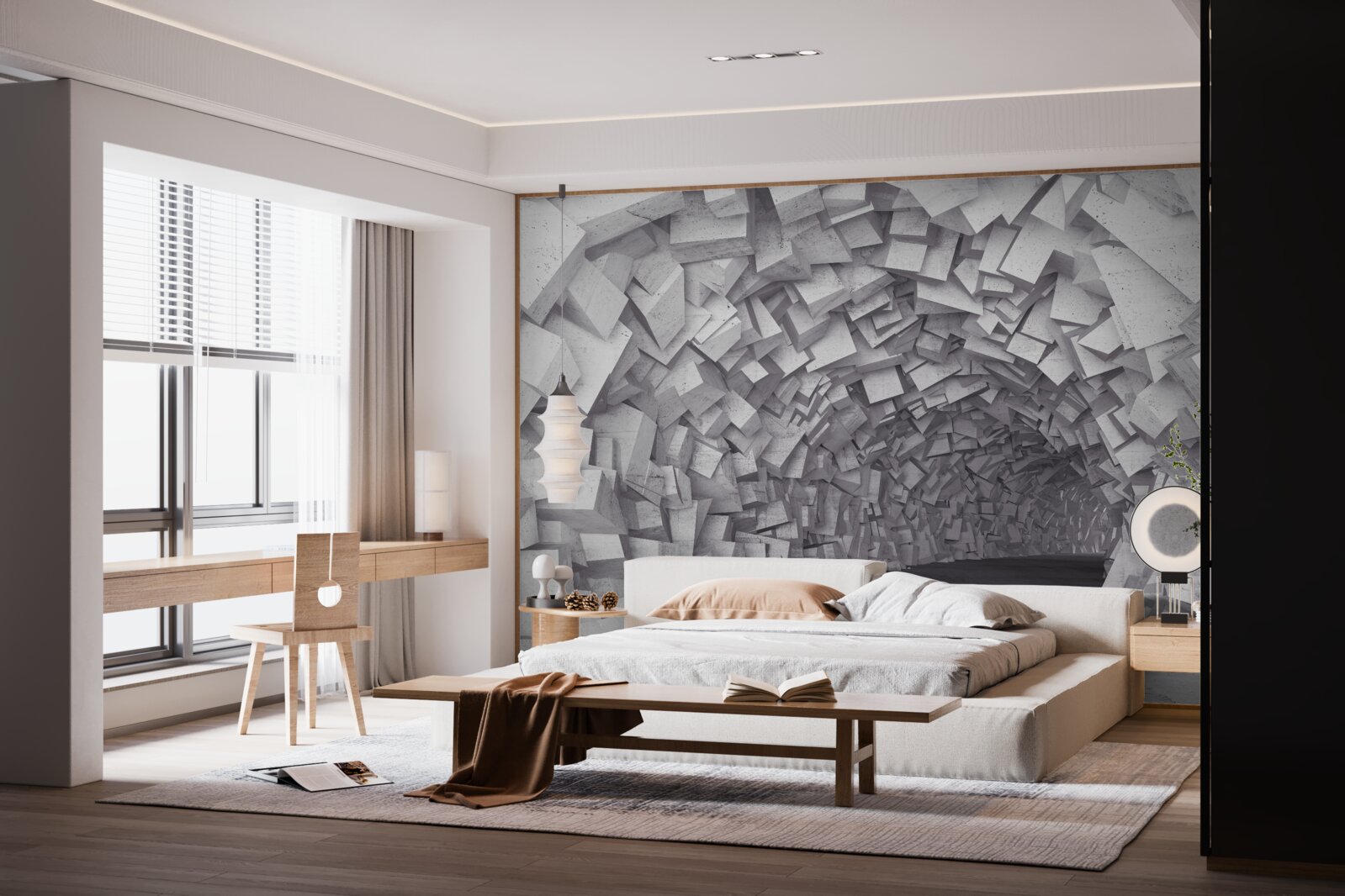 Fototapet Formele 3d formează un tunel