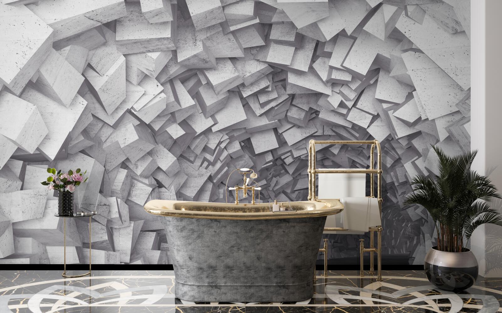 Fototapet Formele 3d formează un tunel