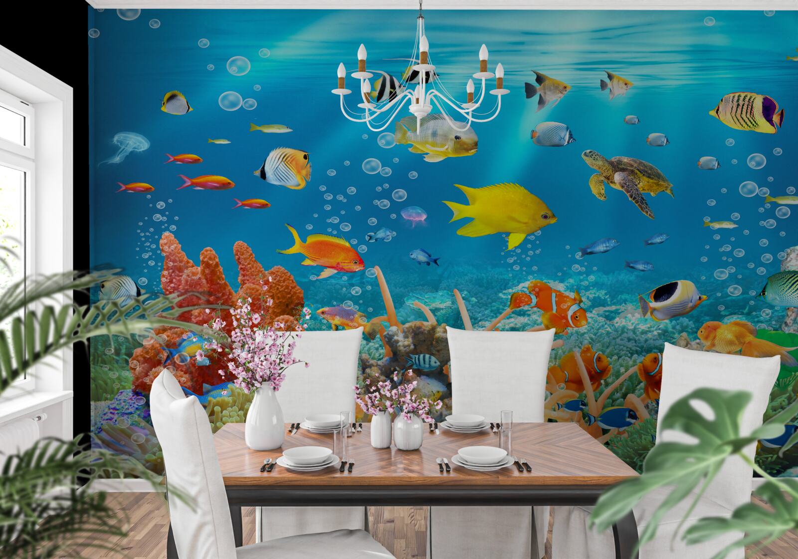 Fototapet lumea fascinantă de sub apă