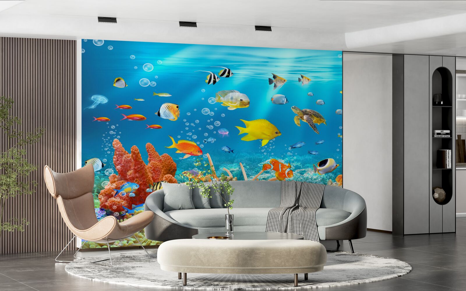 Fototapet lumea fascinantă de sub apă