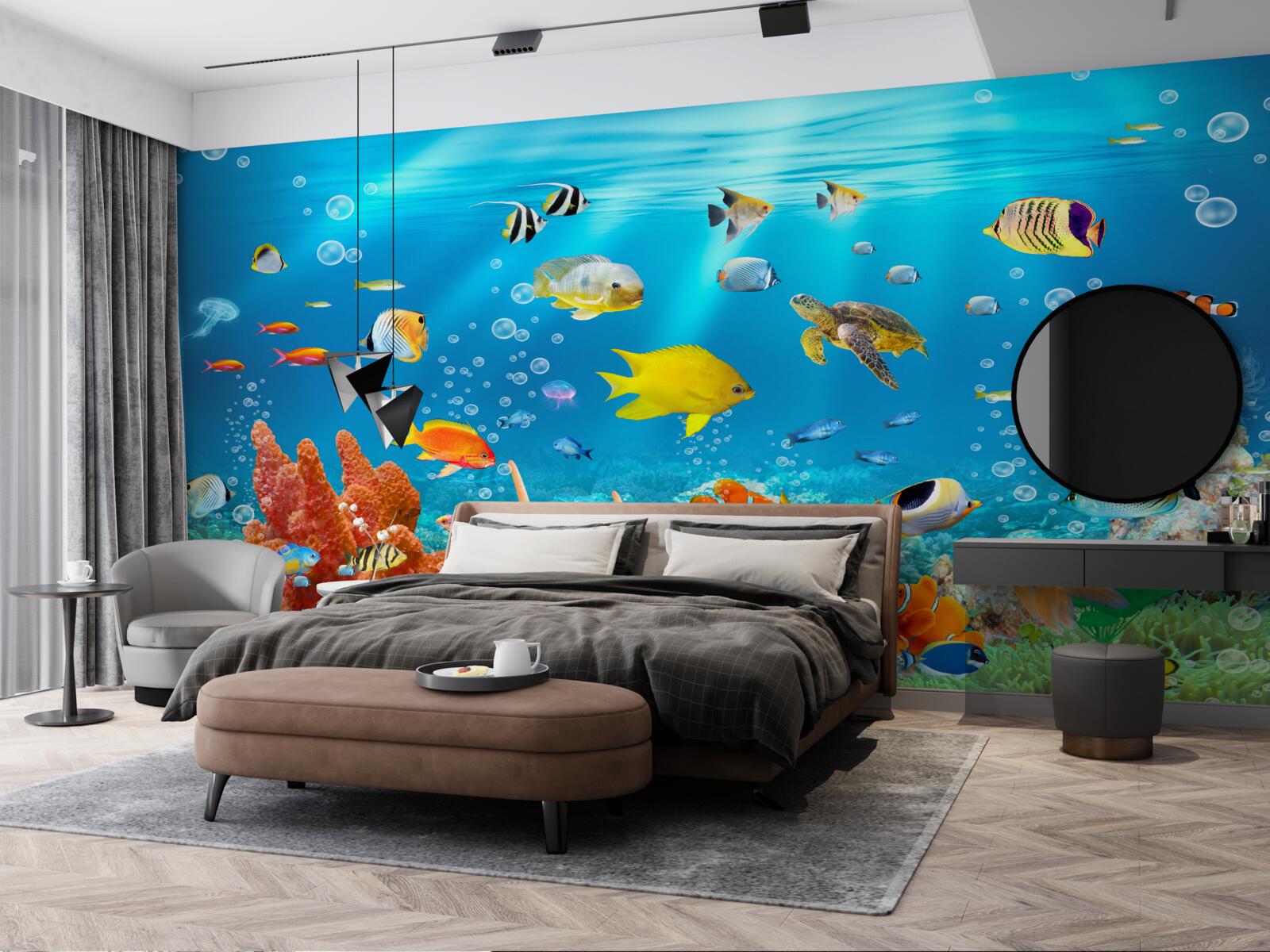 Fototapet lumea fascinantă de sub apă