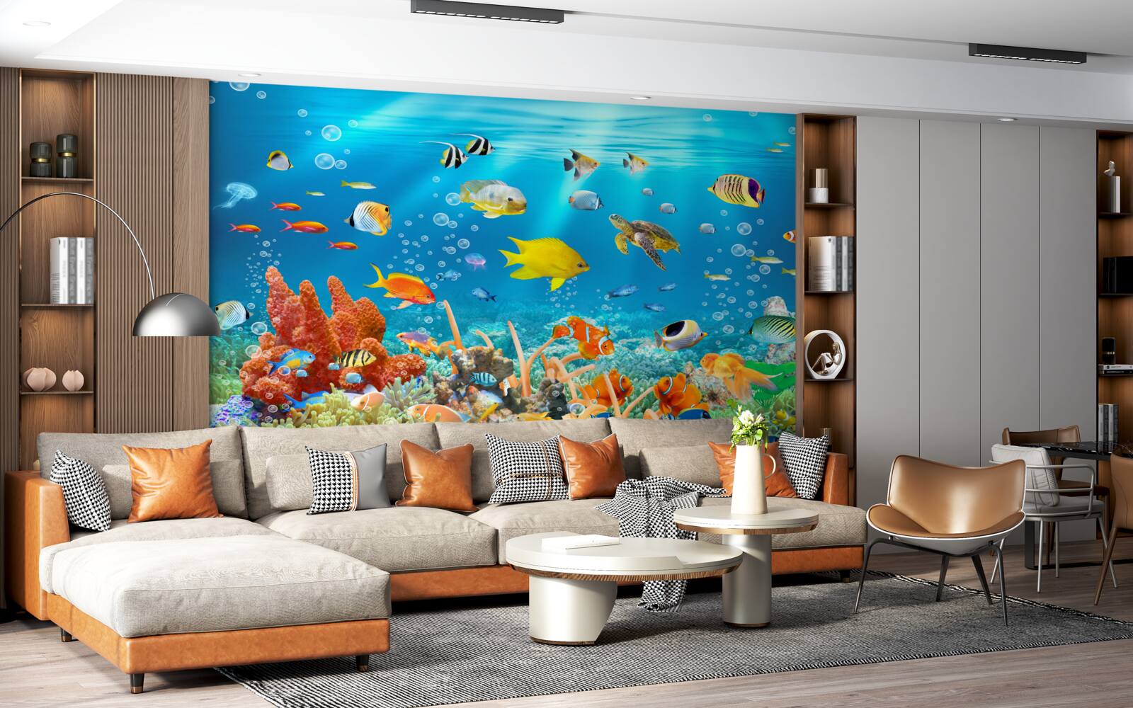 Fototapet lumea fascinantă de sub apă