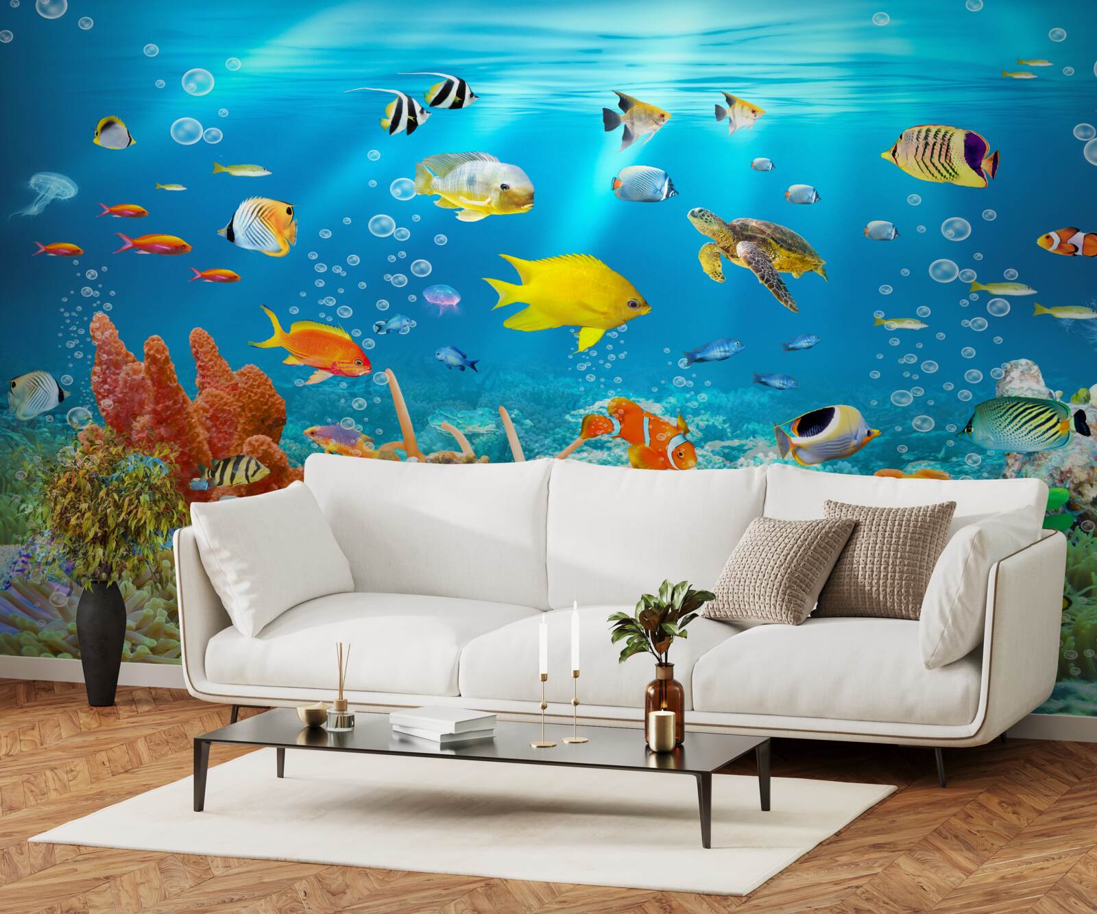 Fototapet lumea fascinantă de sub apă