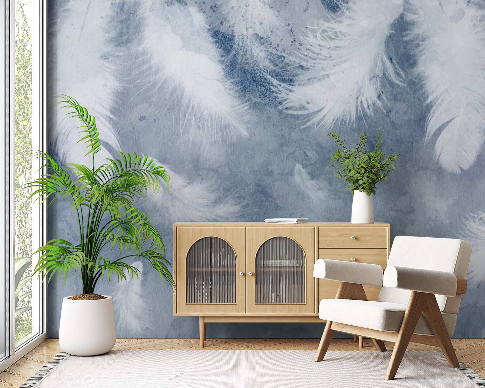 Fototapet pene moi și lejere