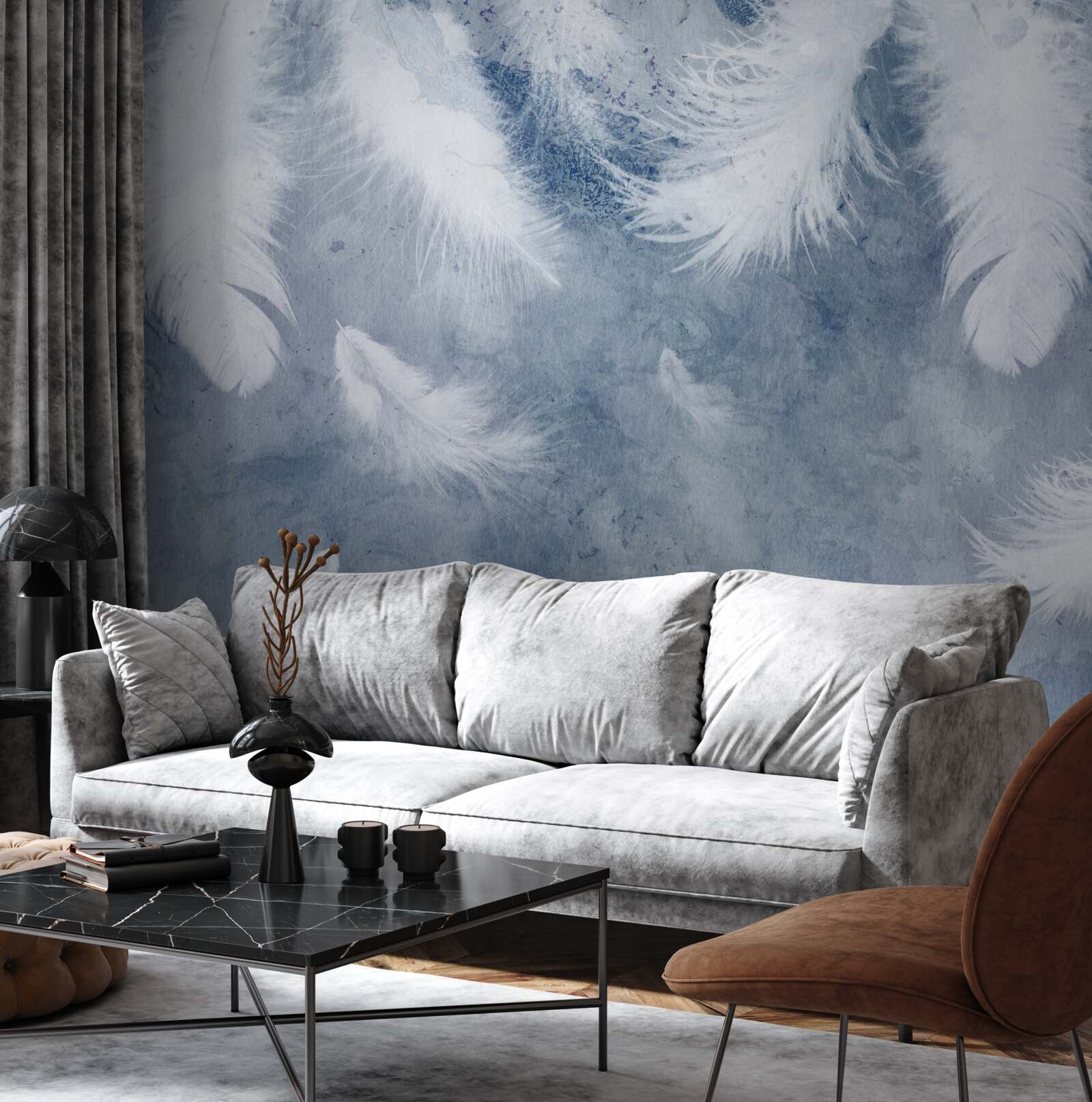 Fototapet pene moi și lejere