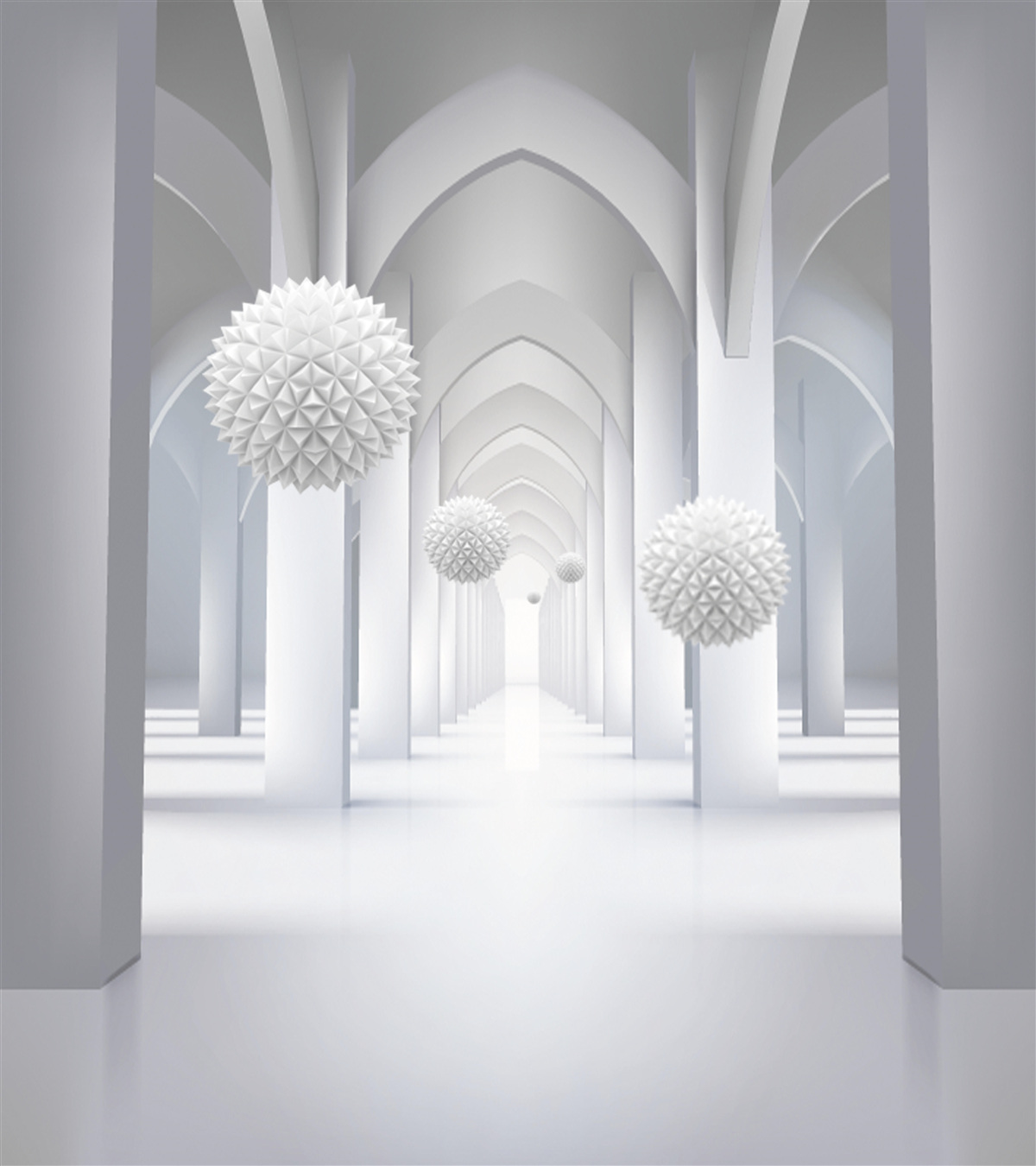 Fototapet coloane gotice abstracte