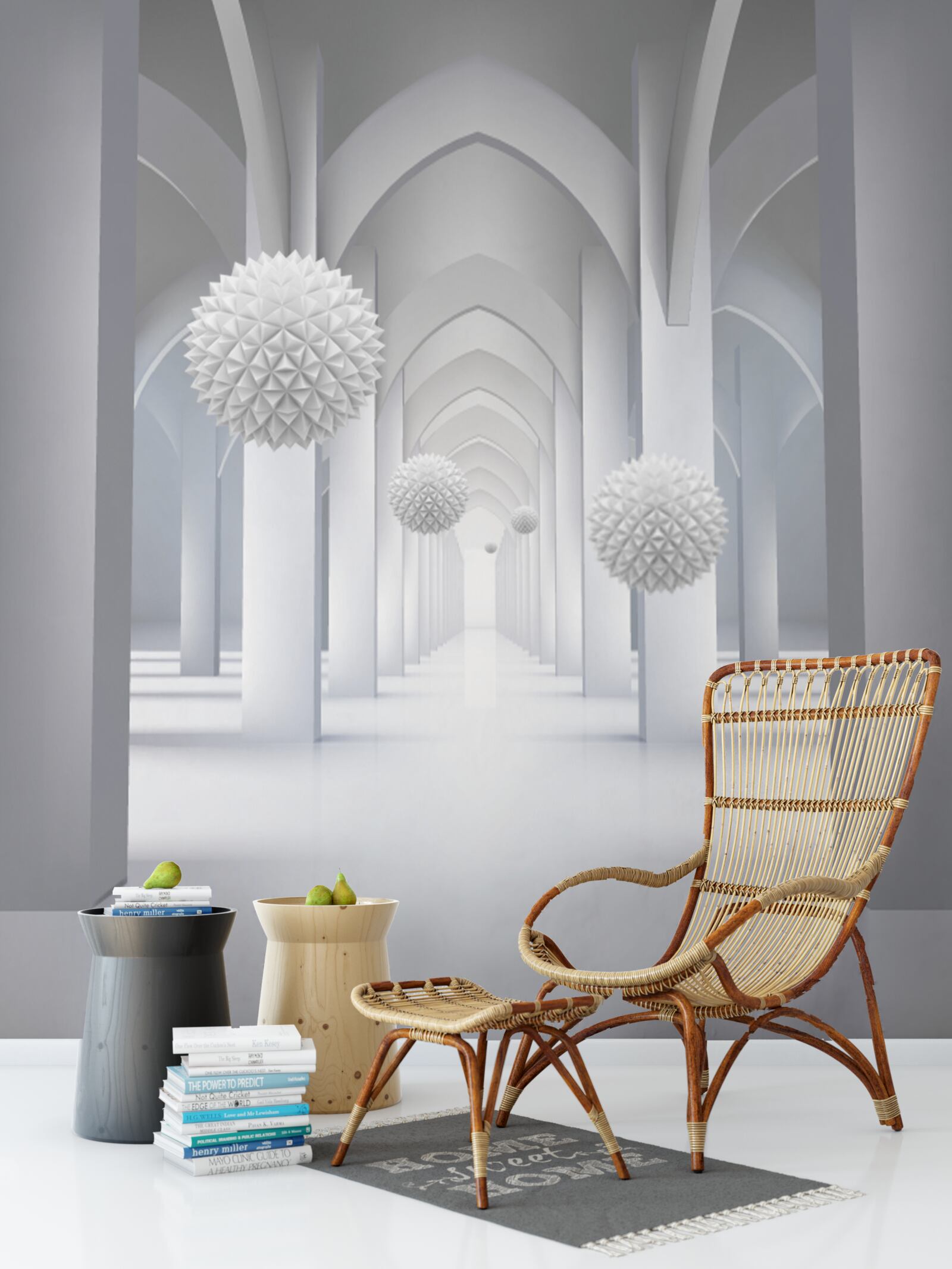 Fototapet coloane gotice abstracte