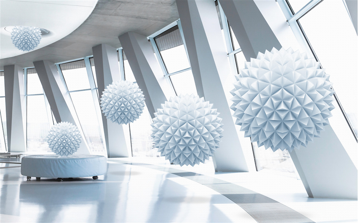 Fototapet gloanțele dispar în adâncurile spațiului