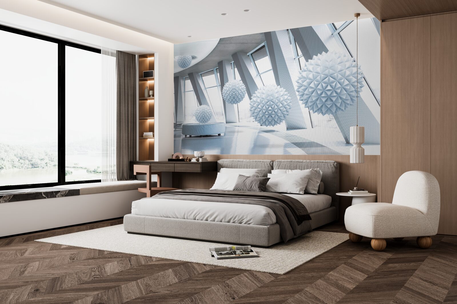 Fototapet gloanțele dispar în adâncurile spațiului