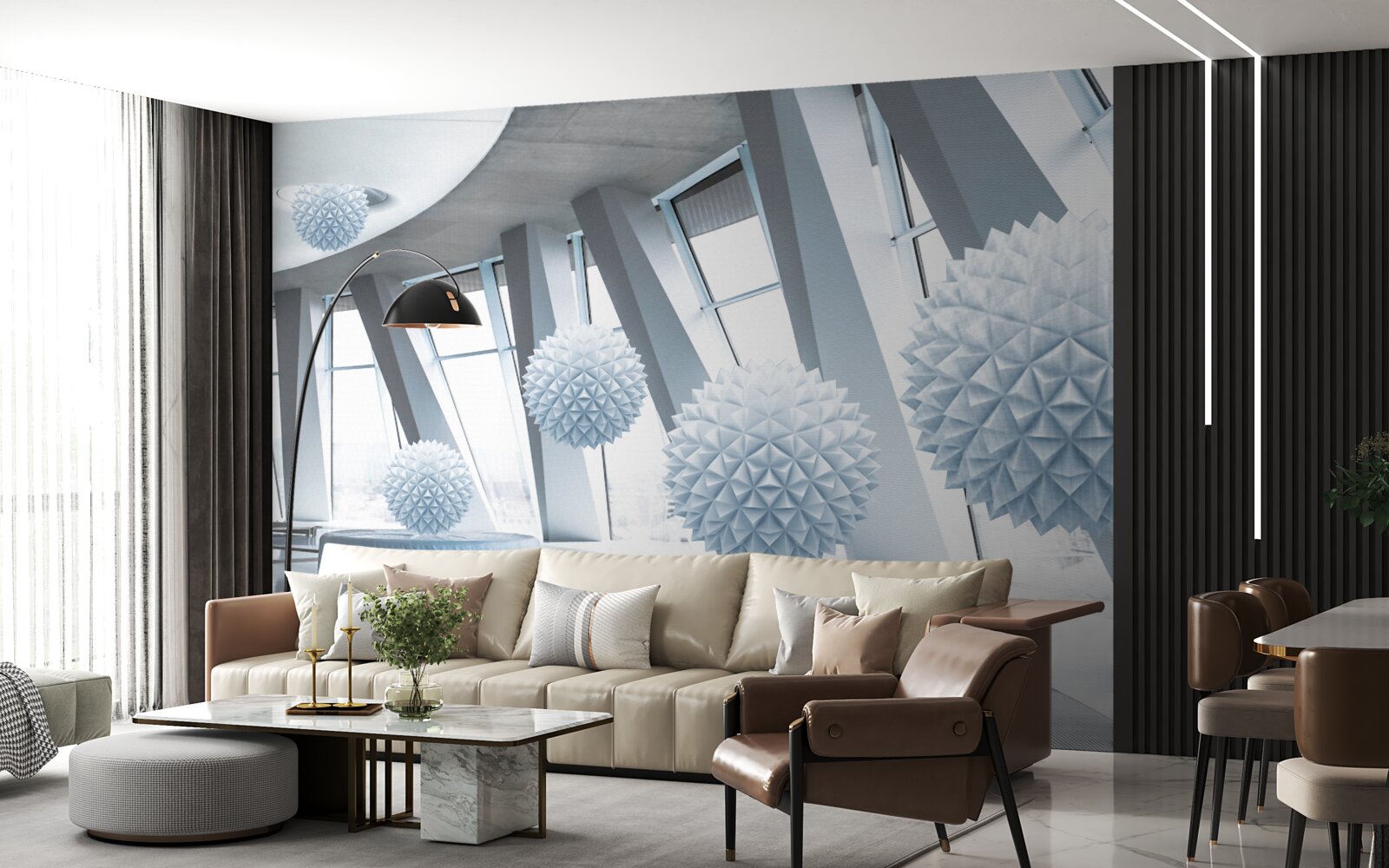 Fototapet gloanțele dispar în adâncurile spațiului