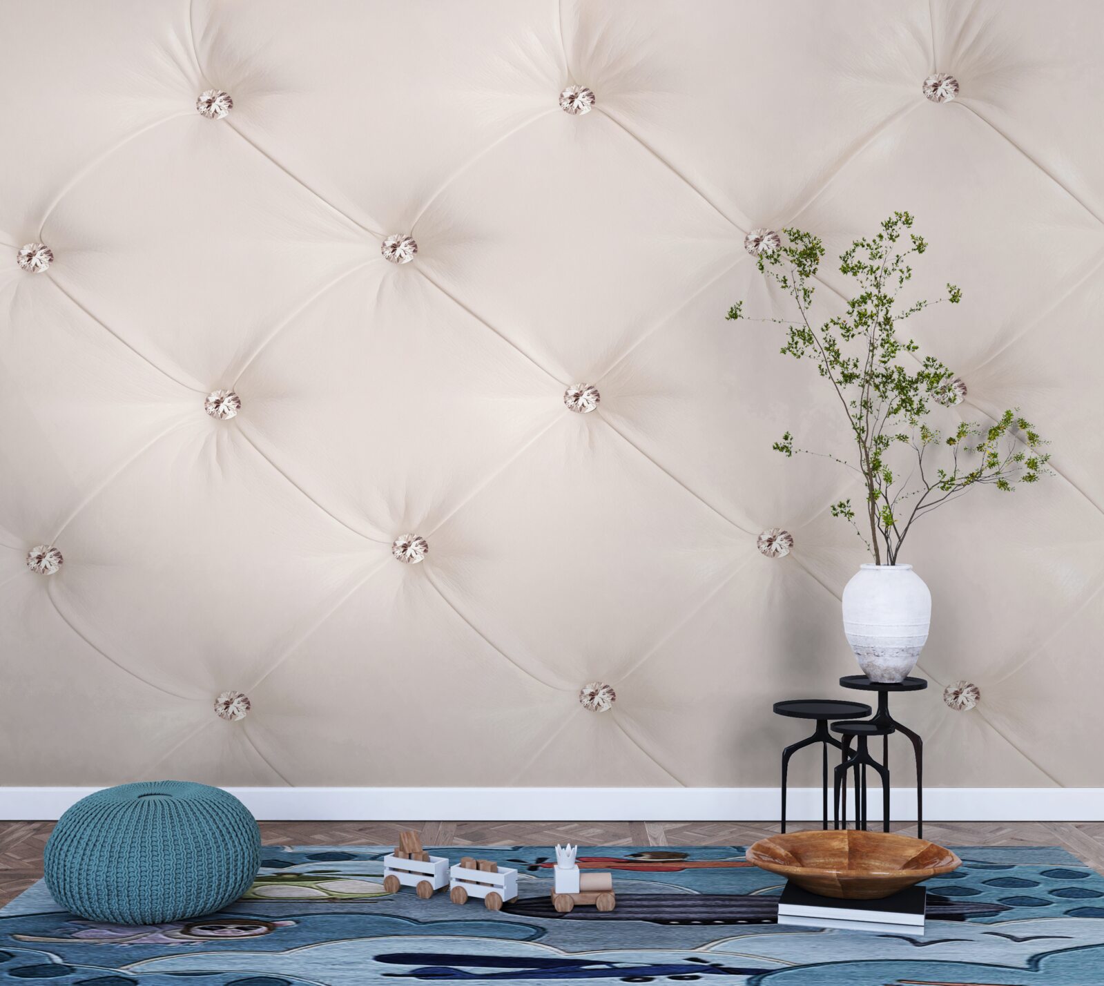 Fototapet piele ecologică roz perlat