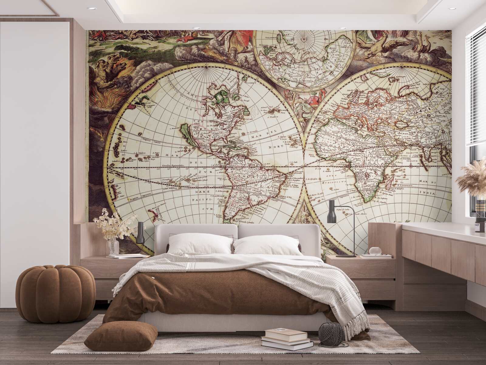 Fototapet perioadă istorică iluminată în imaginea lumii