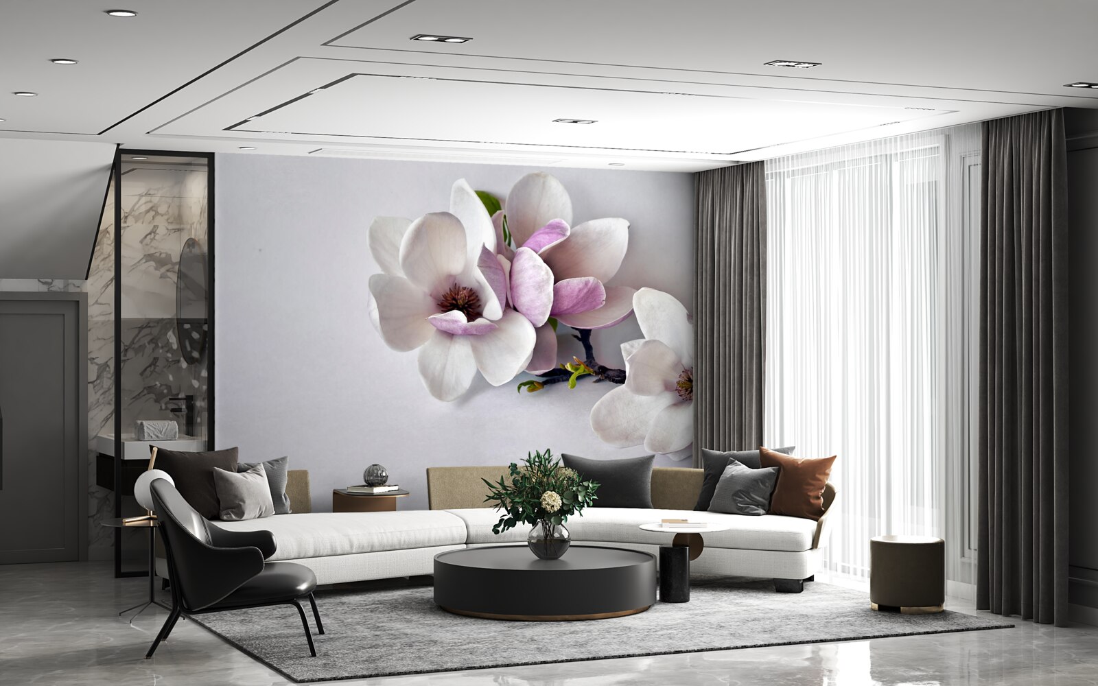 Fototapet flori de o frumusețe incredibilă și de dimensiuni mari