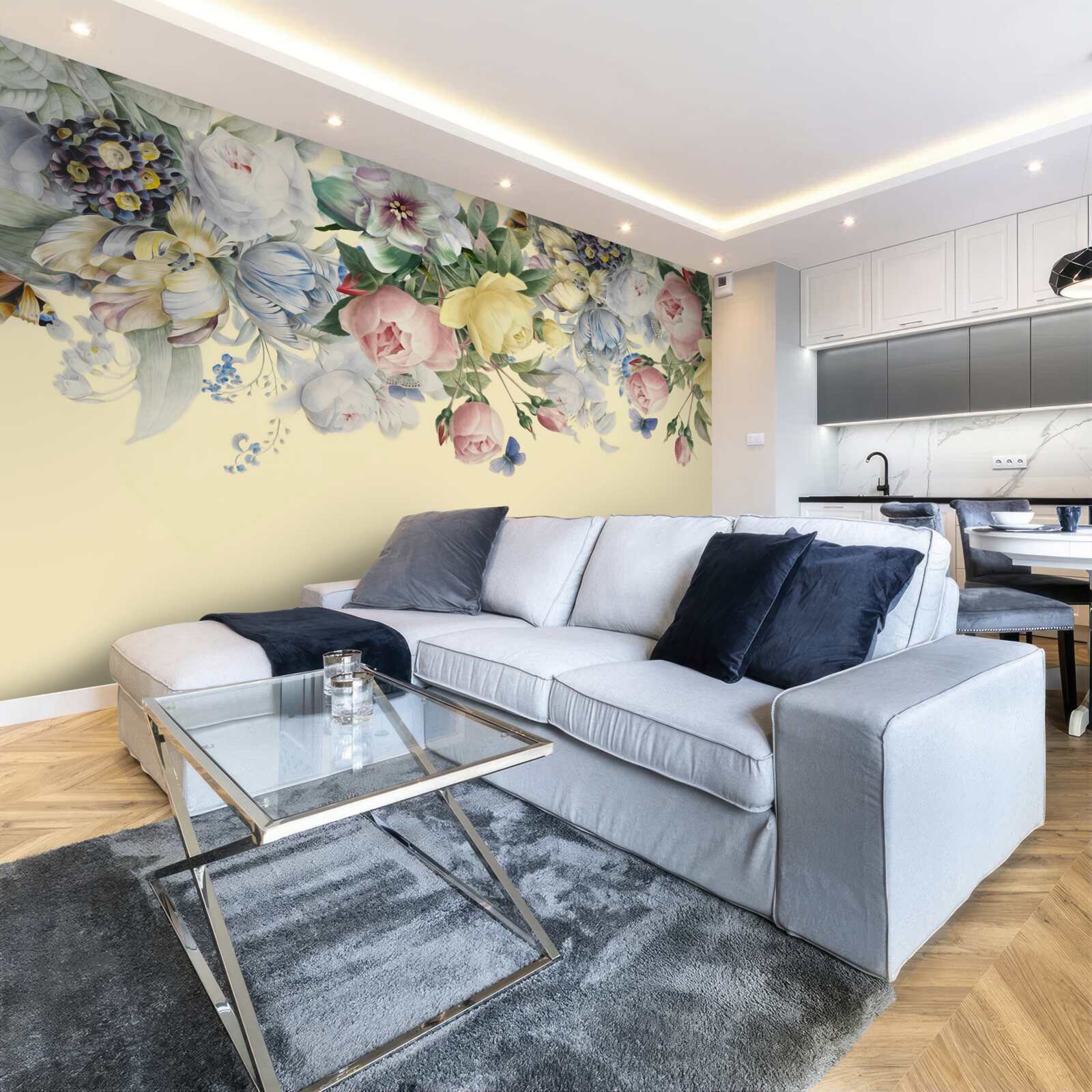 Fototapet nuanțe delicate de culori diferite